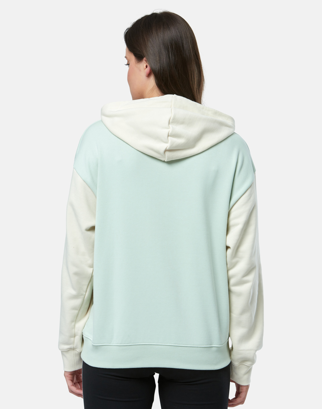 adidas Originals Womens Colour Block Hoodie - Green | Life Style Sports IE