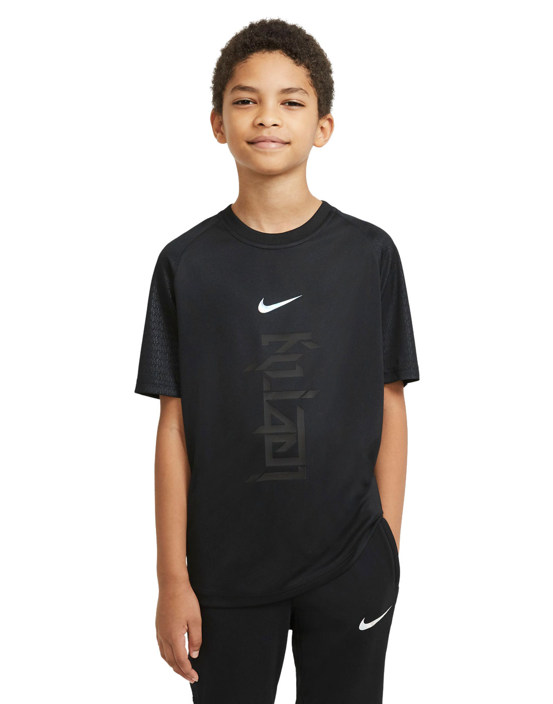 Nike Older Kids Mbappe Tshirt - Black | Life Style Sports IE