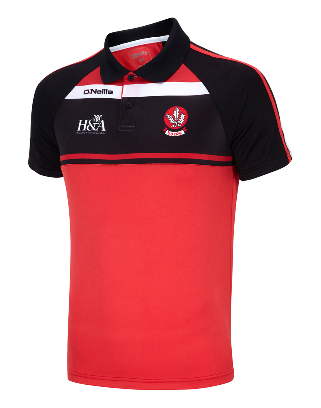 O'Neills Mens Derry Merrion Polo - Red | Life Style Sports IE