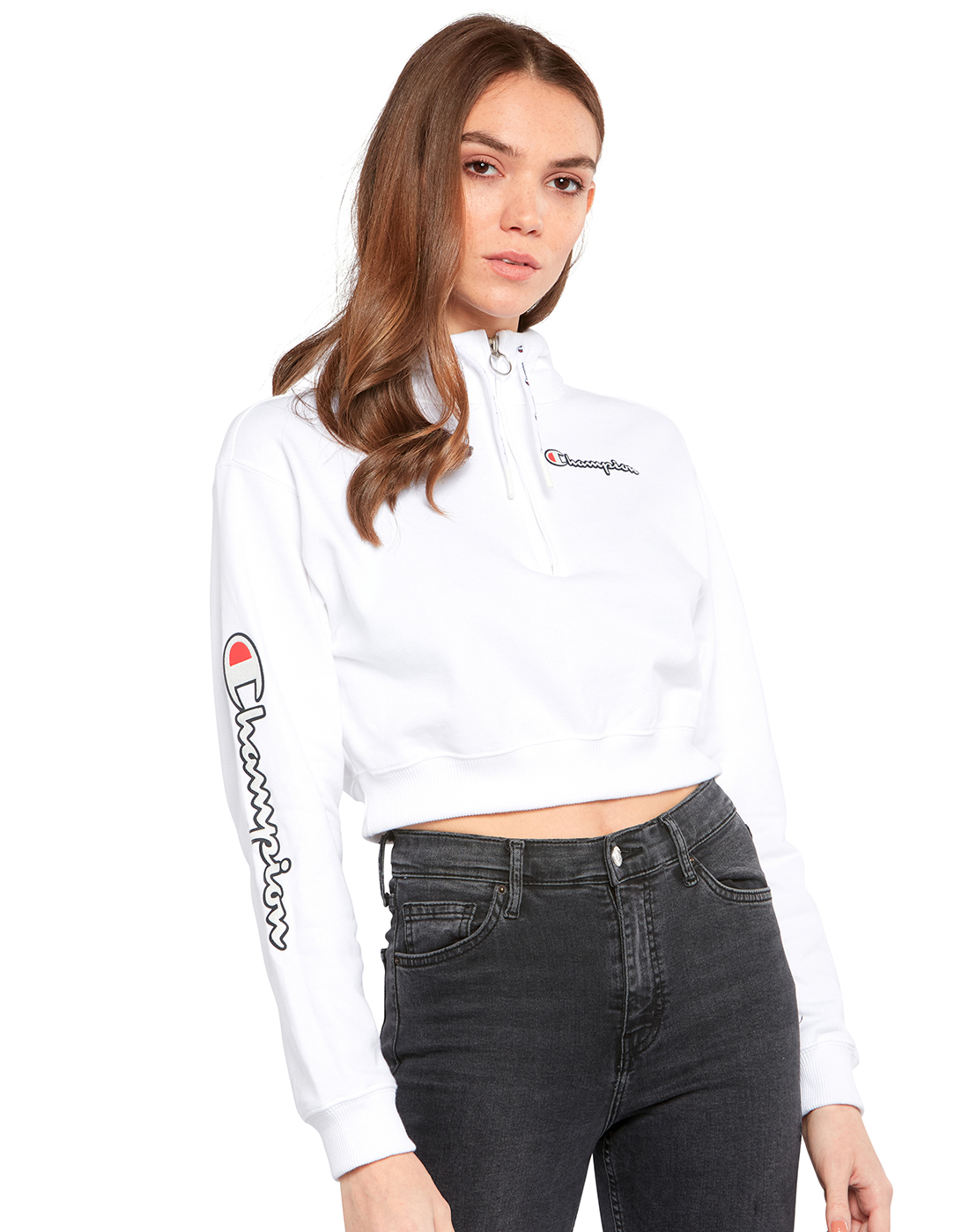 champion half zip women's