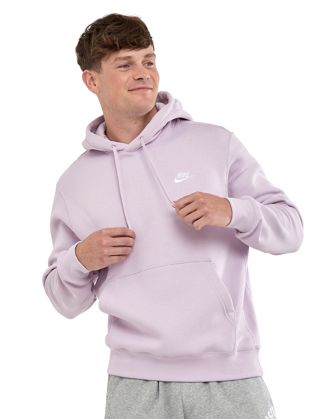 Nike Mens Club Fleece Hoodie - Purple