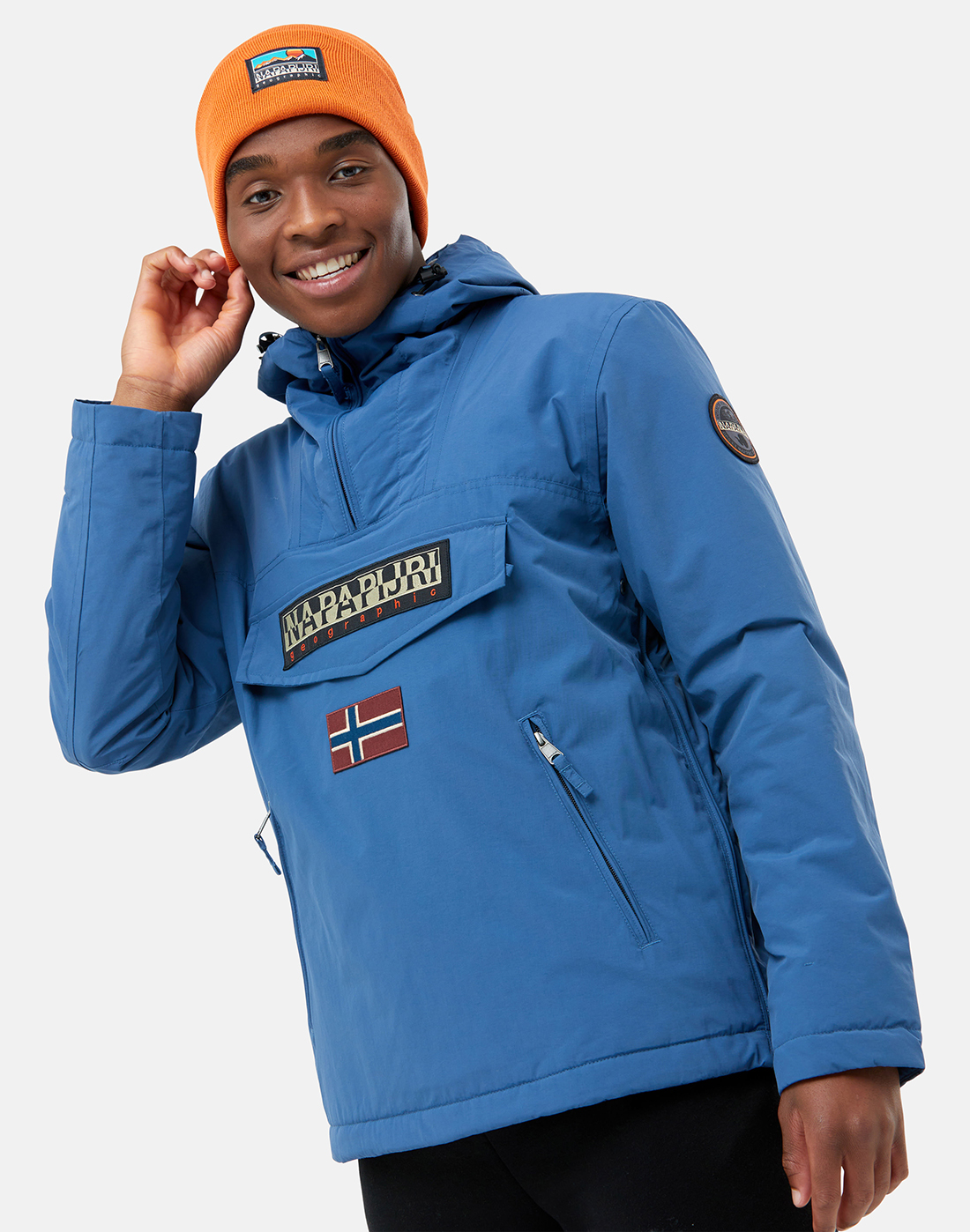 spiraal Het Zwerver Napapijri Mens Rainforest Pocket Jacket - Blue | Life Style Sports UK