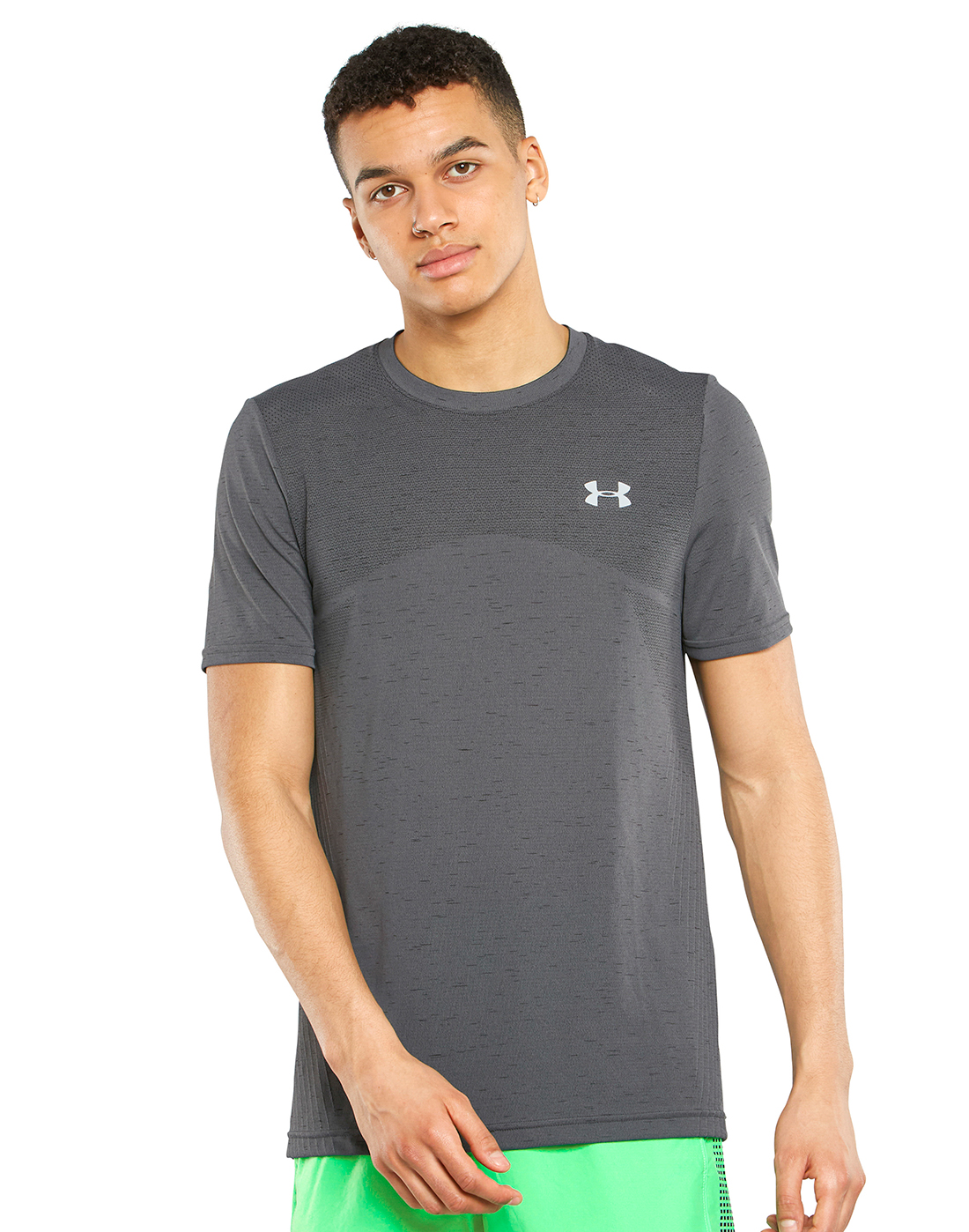 Under Armour Mens Seamless T-shirt - Grey | Life Style Sports IE
