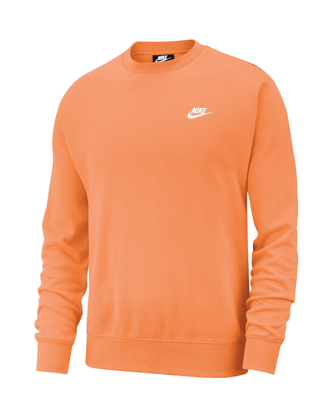 Pence bevroren dichtbij Nike Mens Club Crew Neck Sweatshirt - Orange | Life Style Sports UK