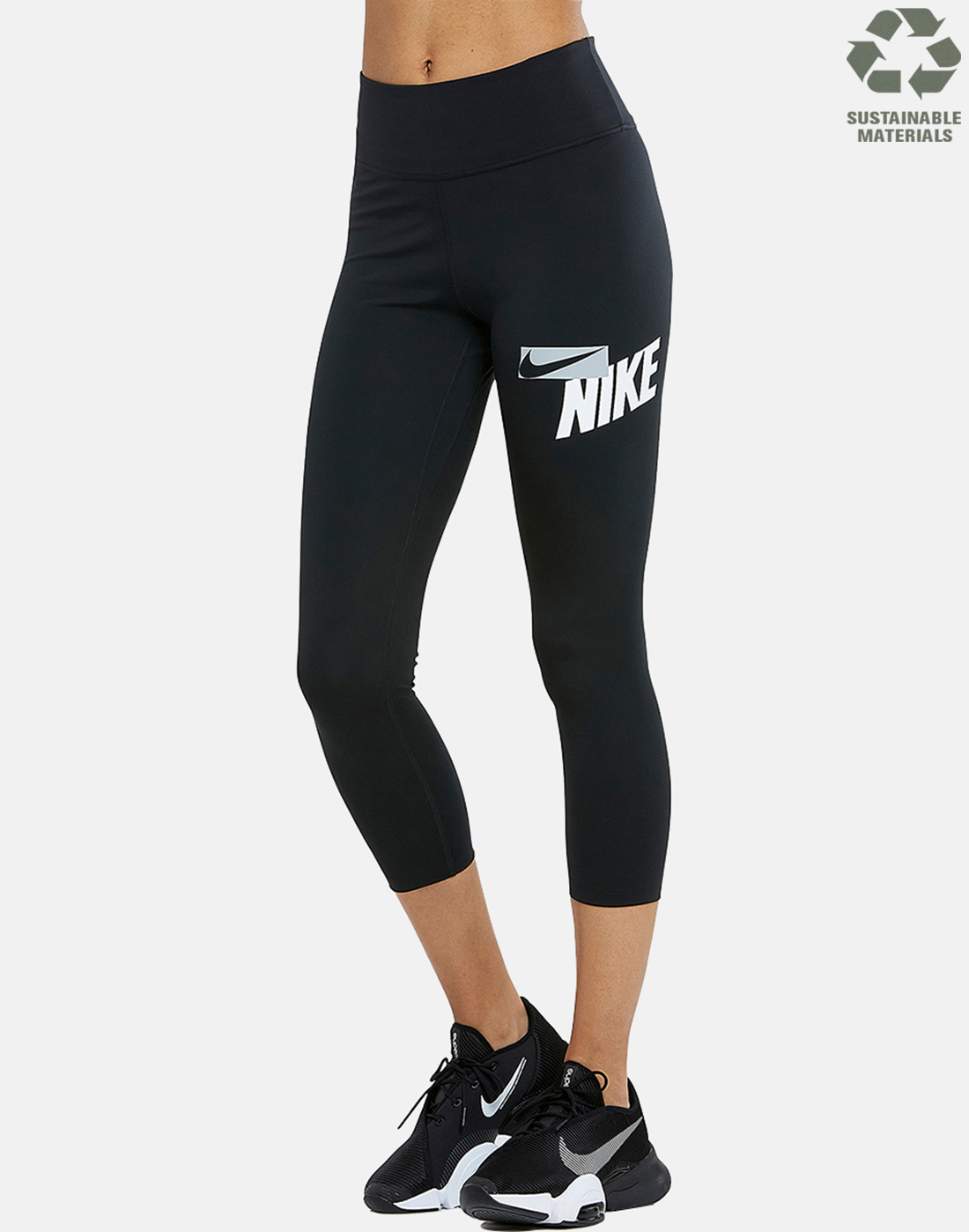 Nike Training One Sculpt Tight Cropped Leggings In Gray, 55% OFF