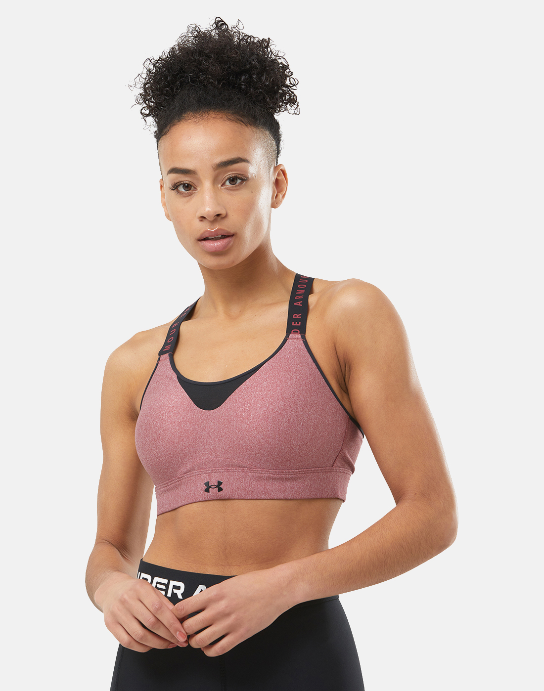 Under Armour Womens Infinity Heather Sports Bra - Red