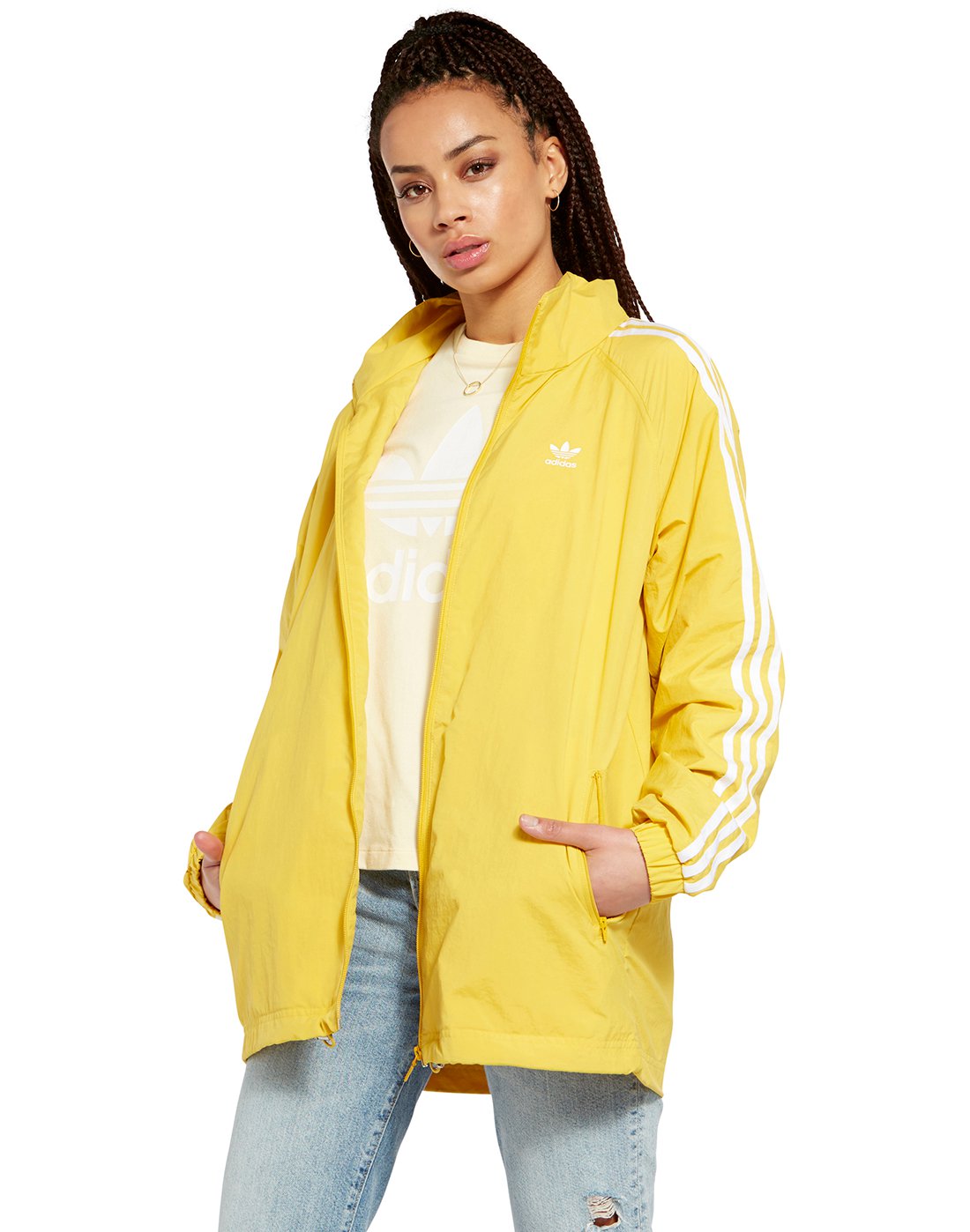 adidas stadium jacket yellow