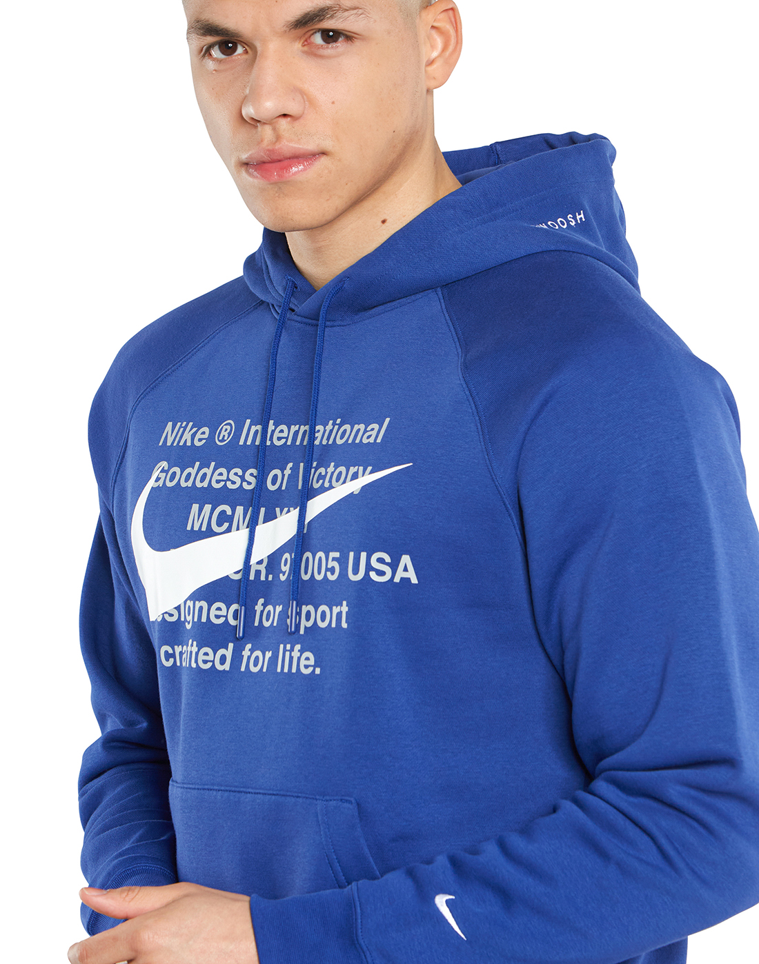 Nike Mens Swoosh Hoodie - Blue | Life Style Sports IE
