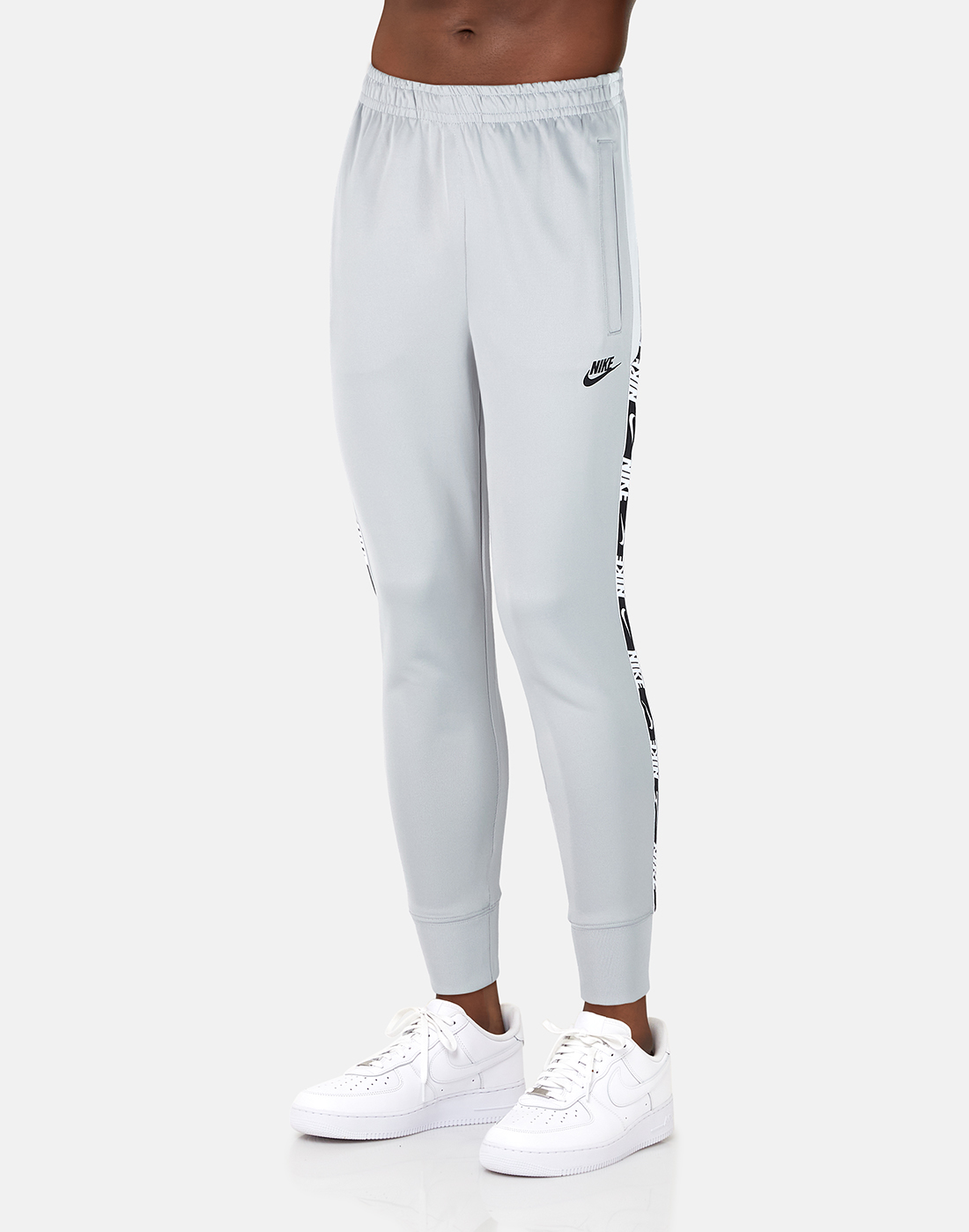 nike repeat tape poly pant grey