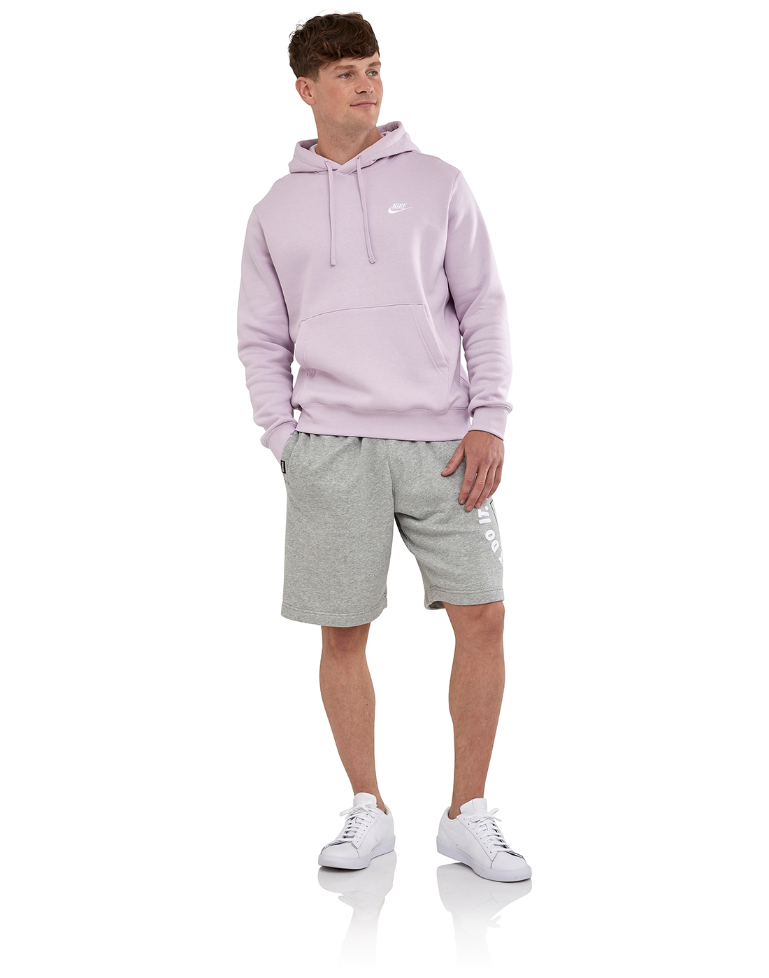 Meias de jogging Nike Sportswear Club Fleece Light Purple para homem