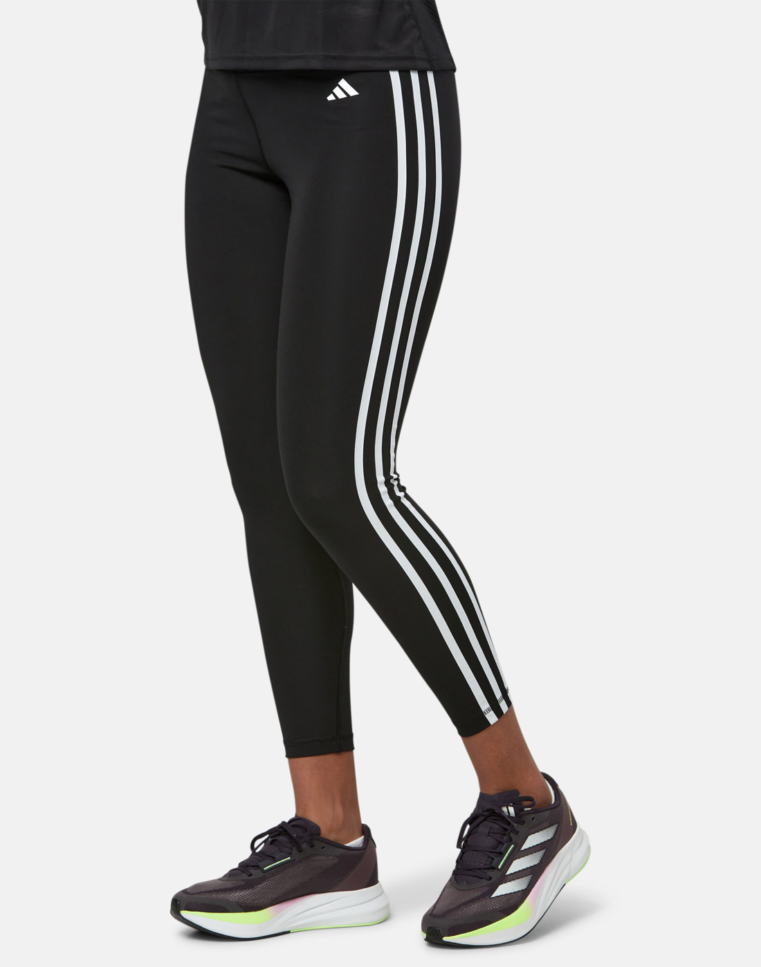 adidas Womens Training Three Stripe Leggings - Black | Life Style Sports IE