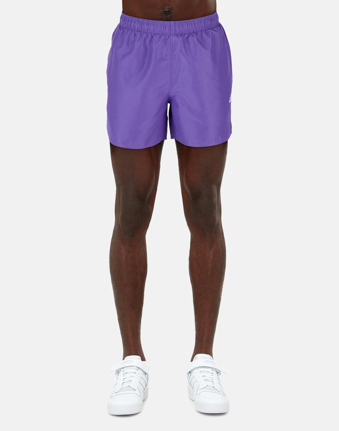 adidas Mens Solid Swim Shorts - Purple | Life Style Sports IE