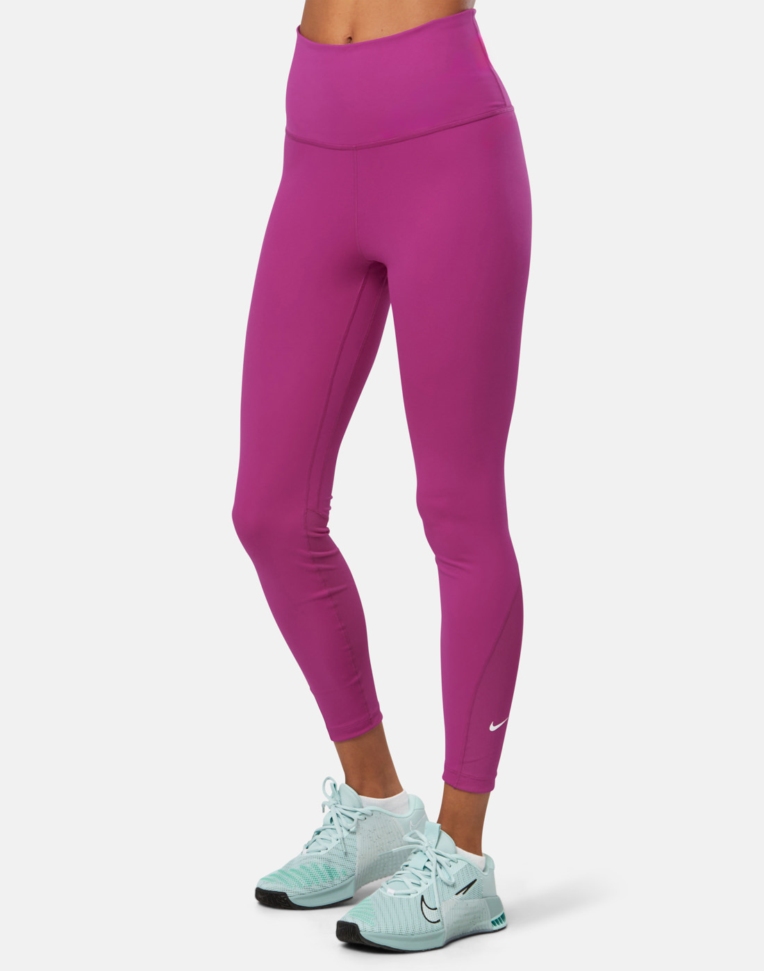 Nike Womens One Dri-Fit High Rise 7/8 Leggings - Pink