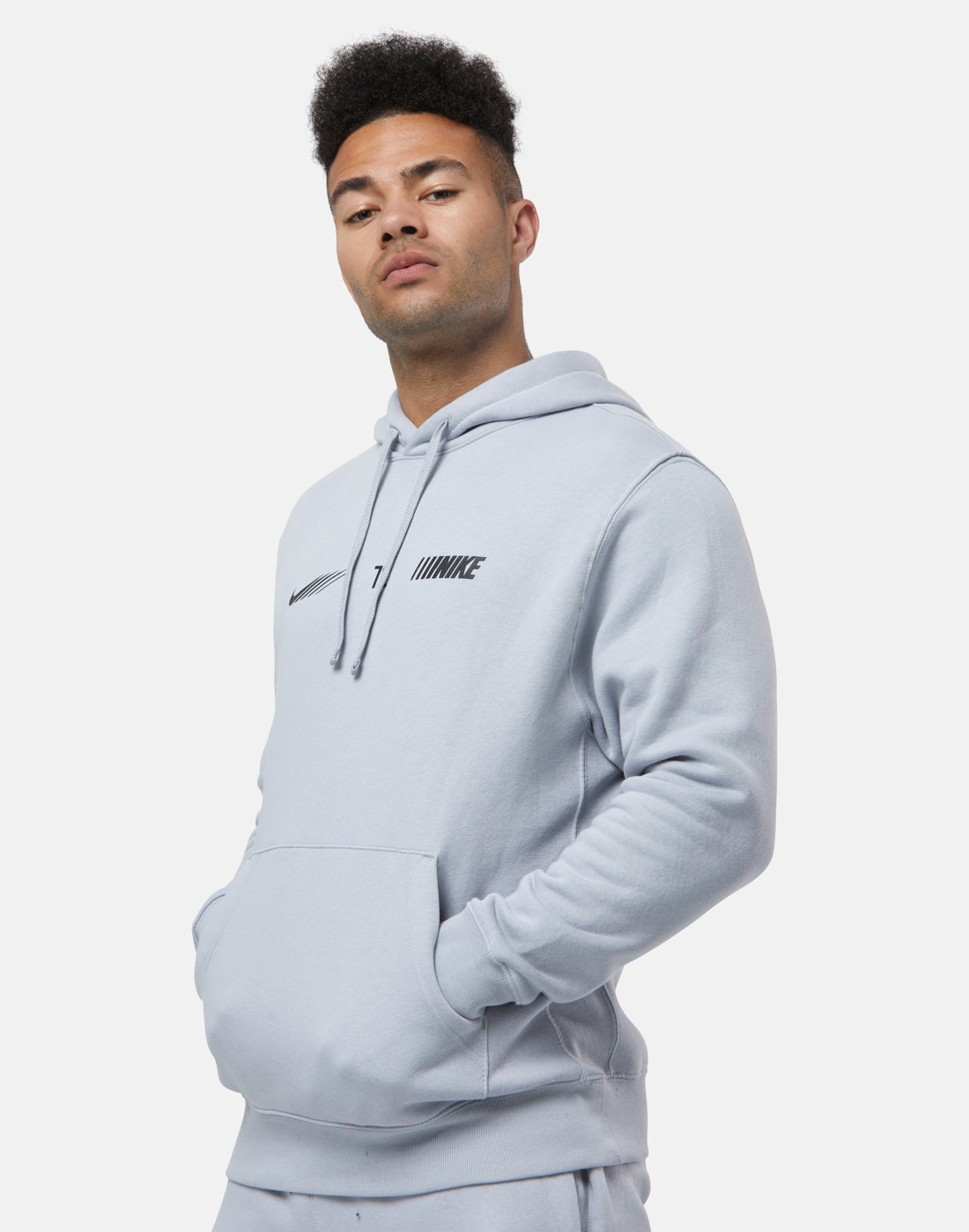 Nike Mens Sports Inspired Fleece Hoodie - Grey | Life Style Sports IE