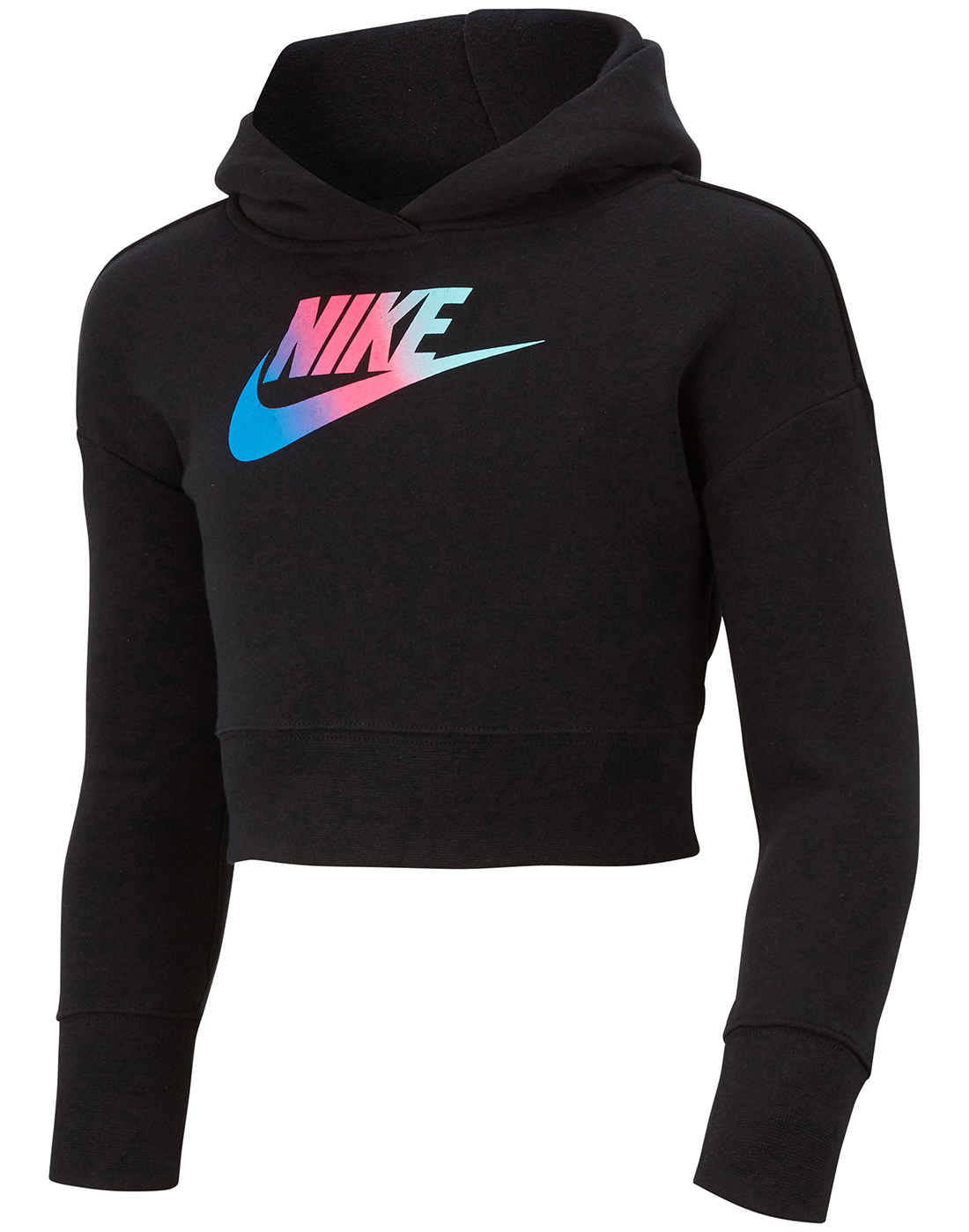 black cropped nike hoodie