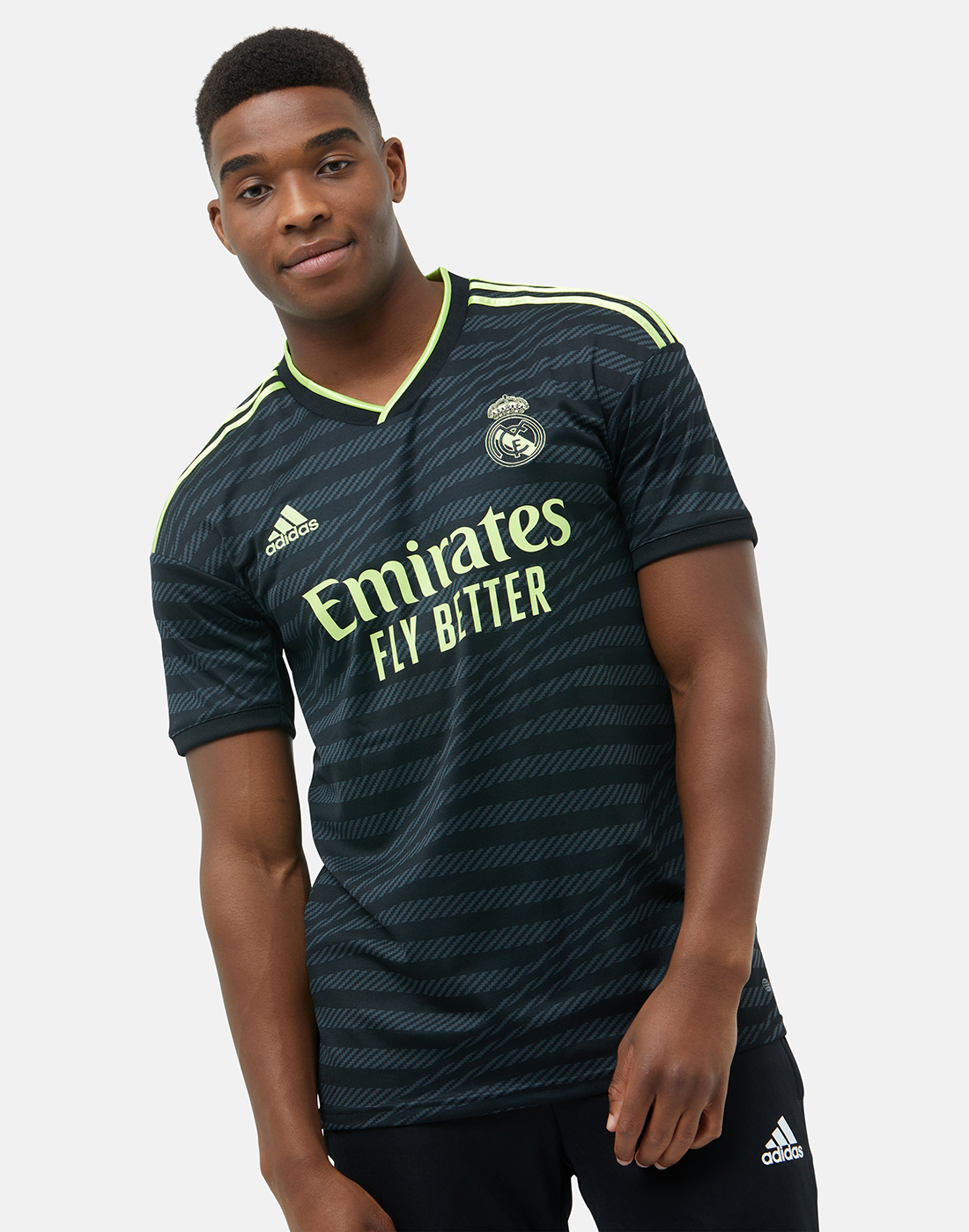 adidas Adult Real Madrid 22/23 Third Jersey - Black | Life Style Sports IE