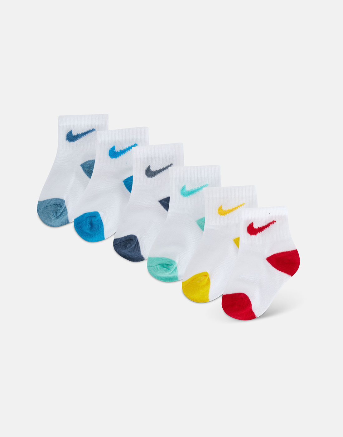 Nike Infant Pop Colour Ankle 6PK - Blue | Life Style Sports IE