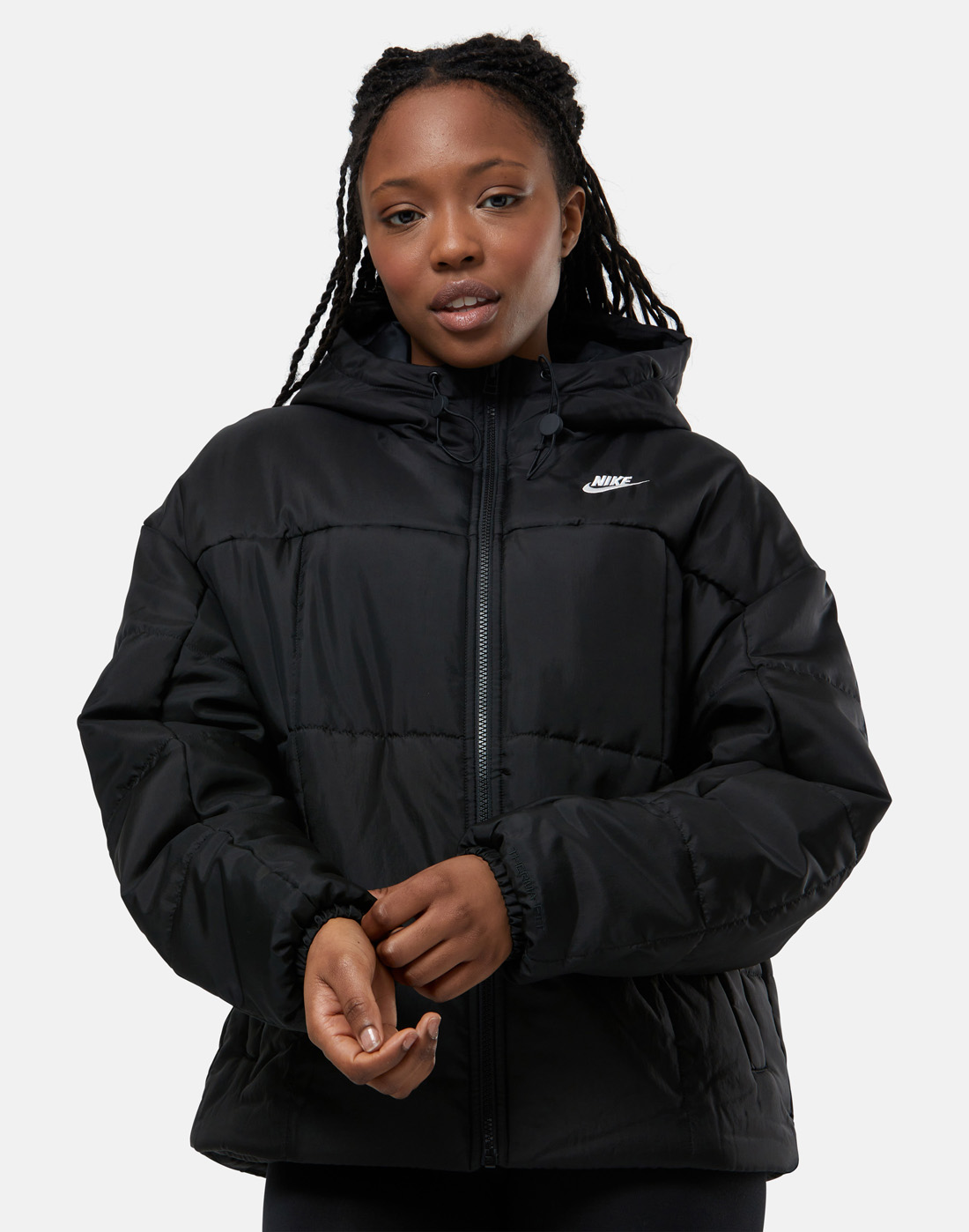Nike Womens Essential Classic Puffer Coat - Black | Life Style Sports IE