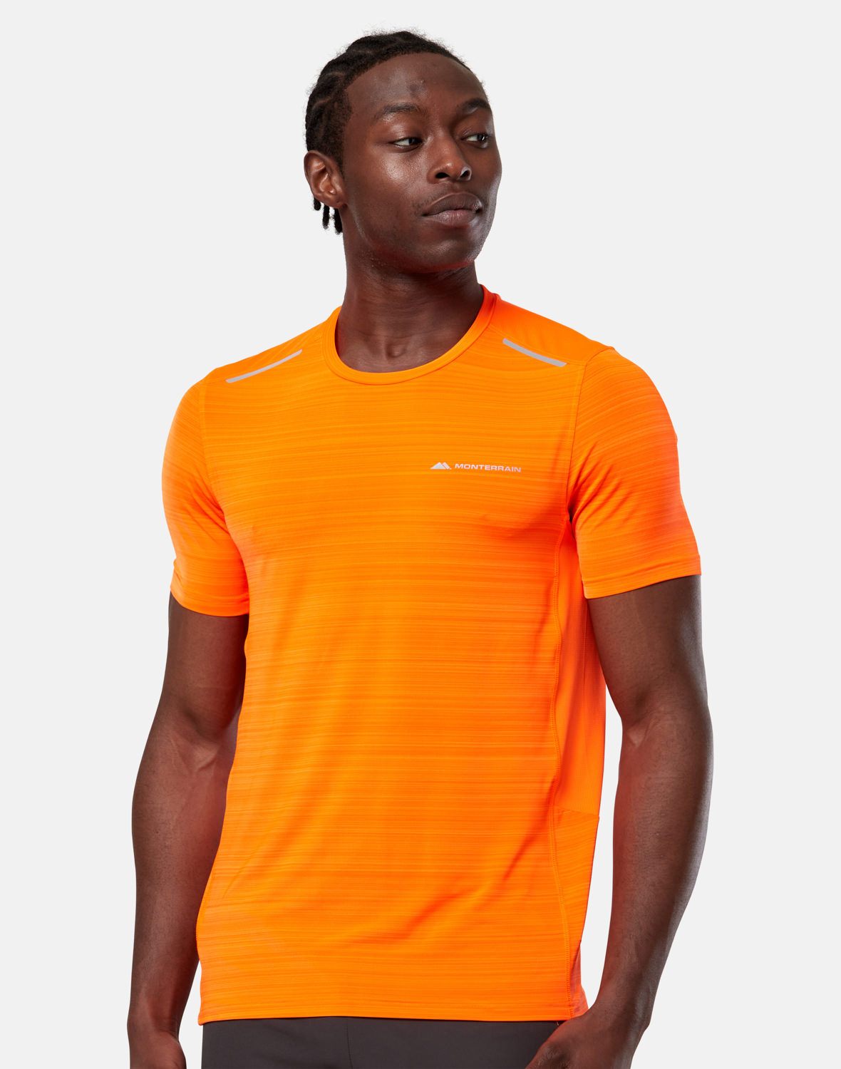 Monterrain Mens Lyder 2.0 Space DYE T-Shirt - Orange | Life Style Sports IE