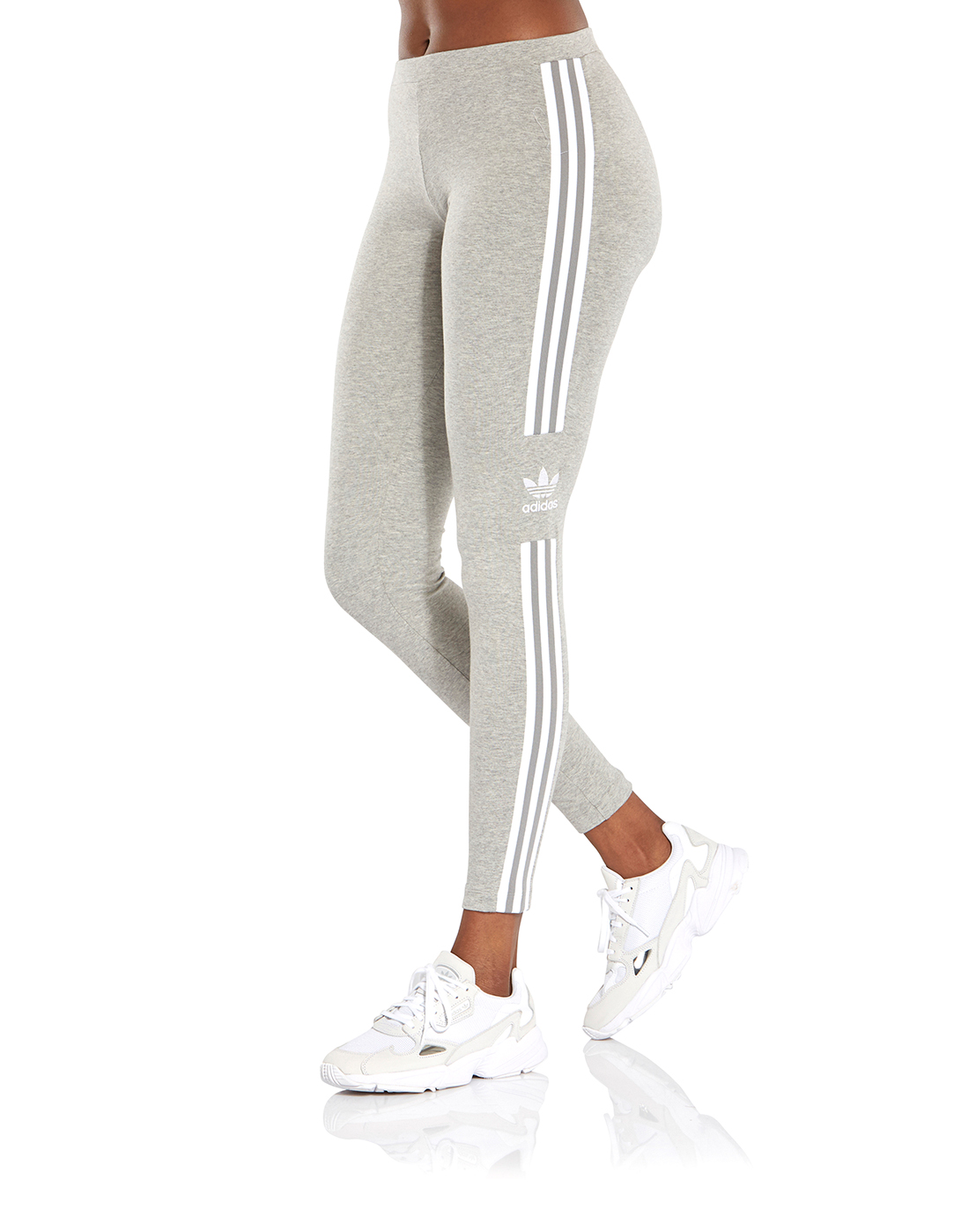 Grey adidas Originals Trefoil Leggings 