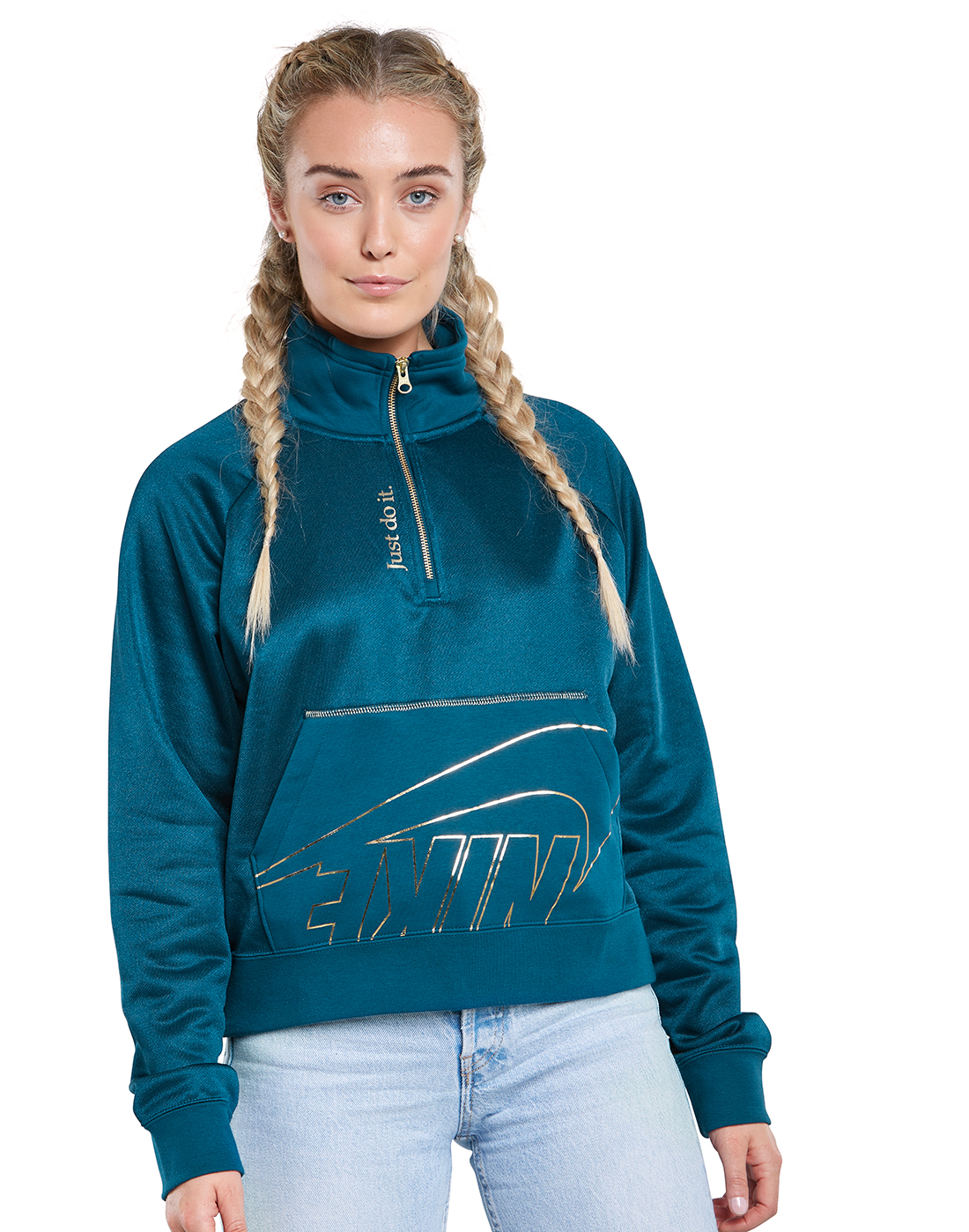 nike women's half zip sweatshirt