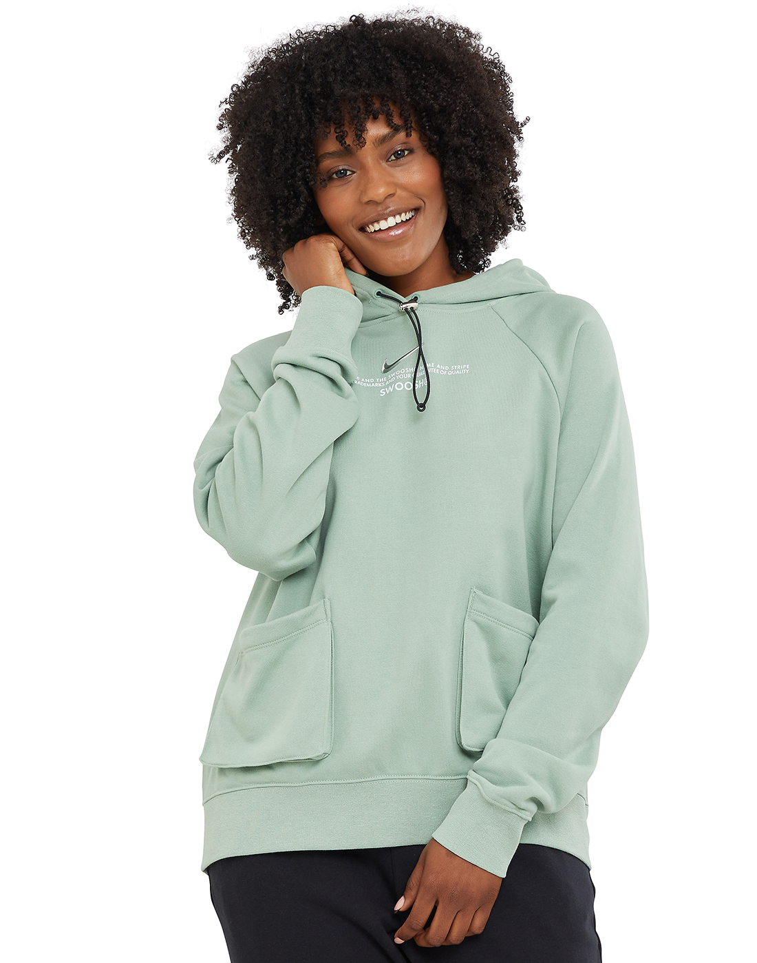 Nike Womens Swoosh Hoodie - Green | Life Style Sports IE