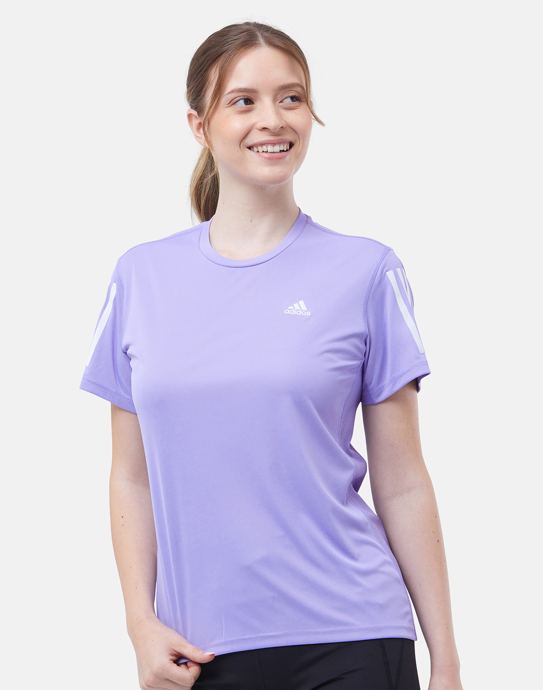 adidas Womens Own The Run Tee - Purple | Life Style Sports IE