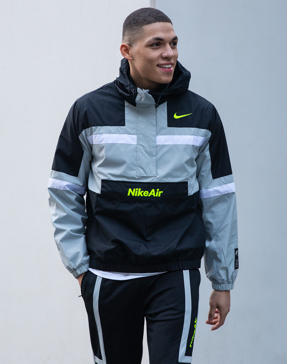 nike air jacket grey