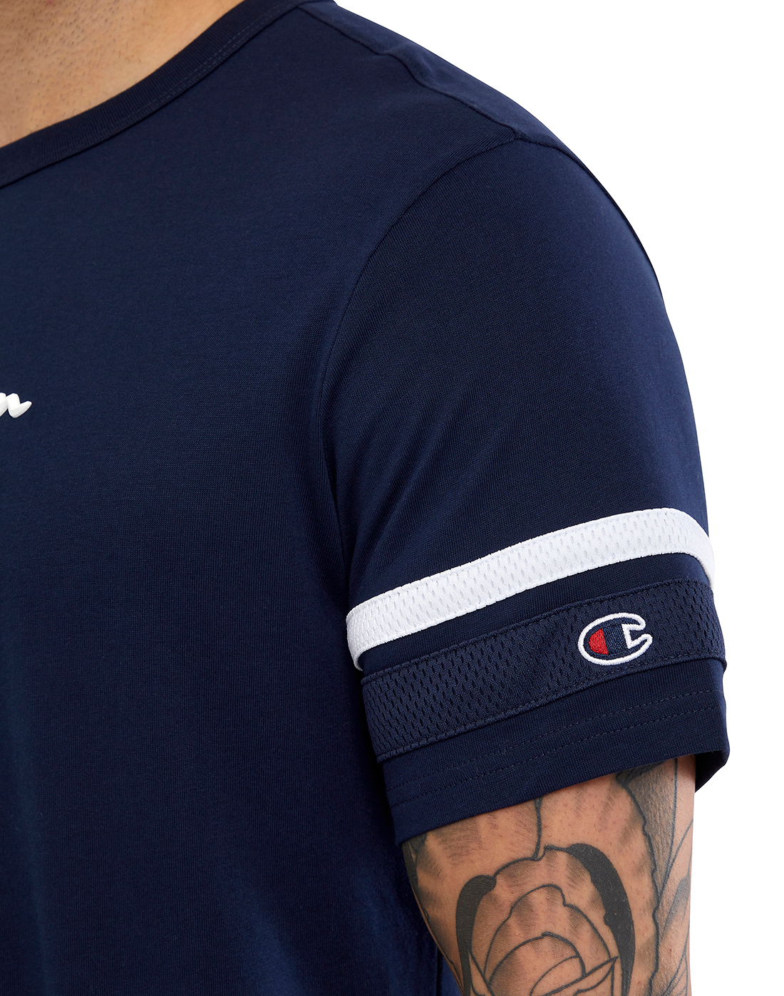 Champion Mens Athleisure Logo T-Shirt - Navy | Life Style Sports IE