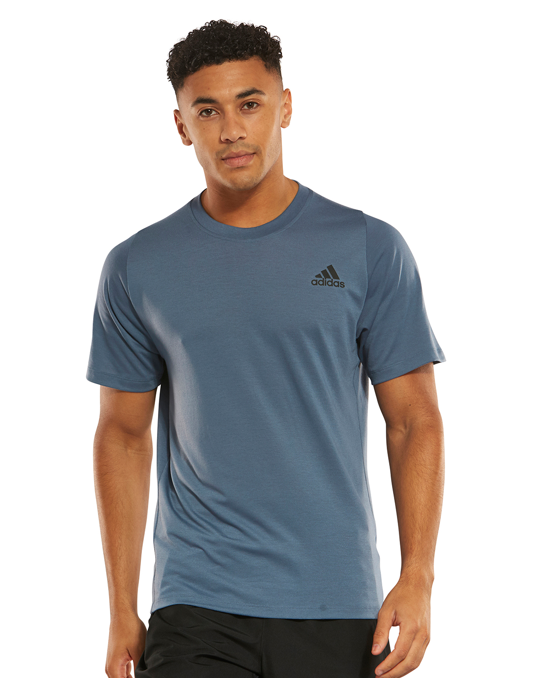 Men's Dark Blue adidas Climalite T-Shirt | Life Style Sports