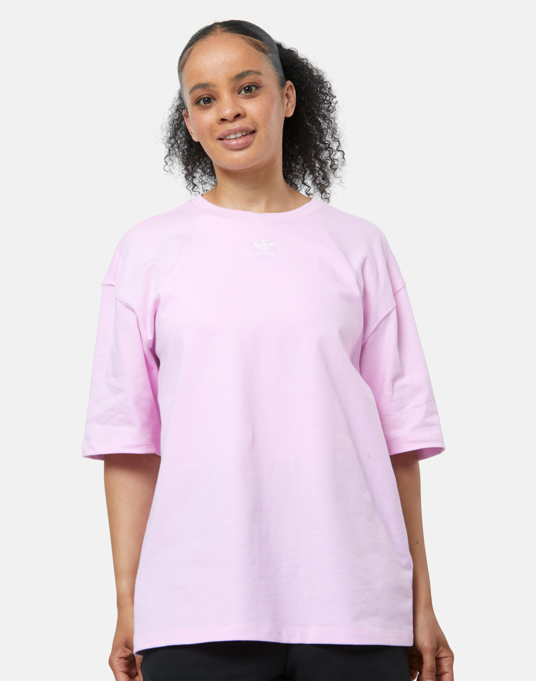 adidas Originals Womens Adicolor T Shirt Pink Life Style Sports IE