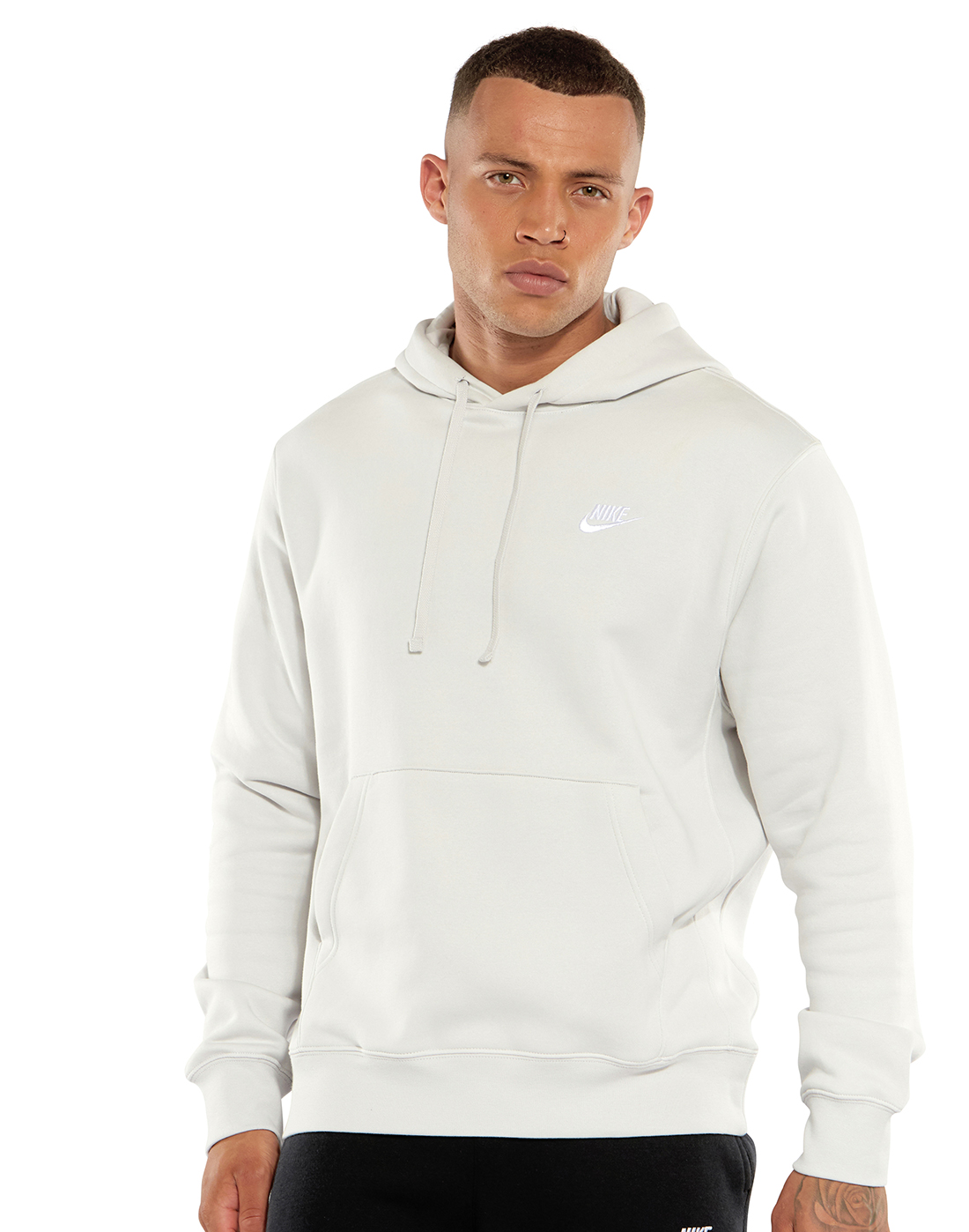 Men's Grey Nike Pullover Hoodie | Life Style Sports