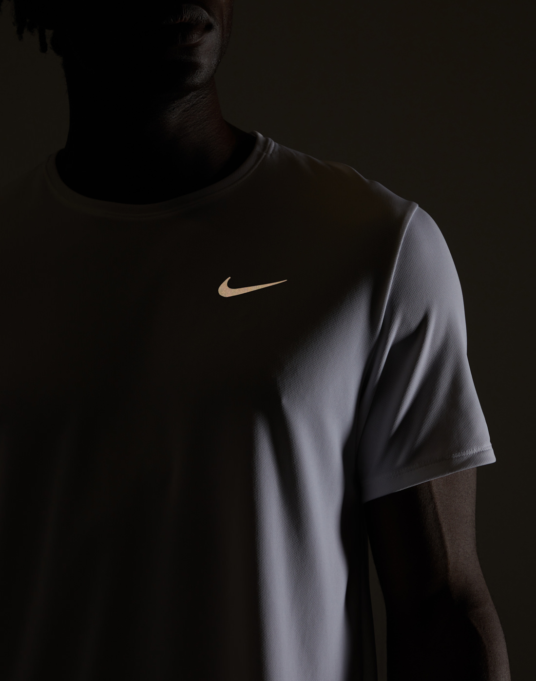 Nike Mens DriFit Miler T-Shirt - White | Life Style Sports IE