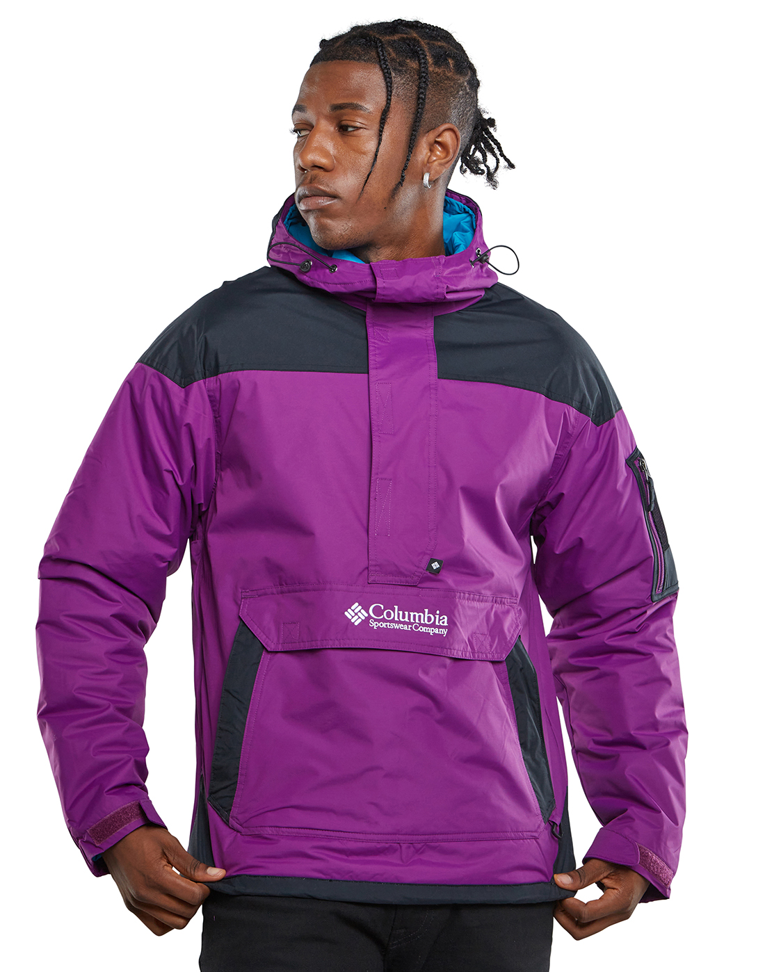 Columbia Mens Challenger Pullover Jacket - Purple | Life Style 