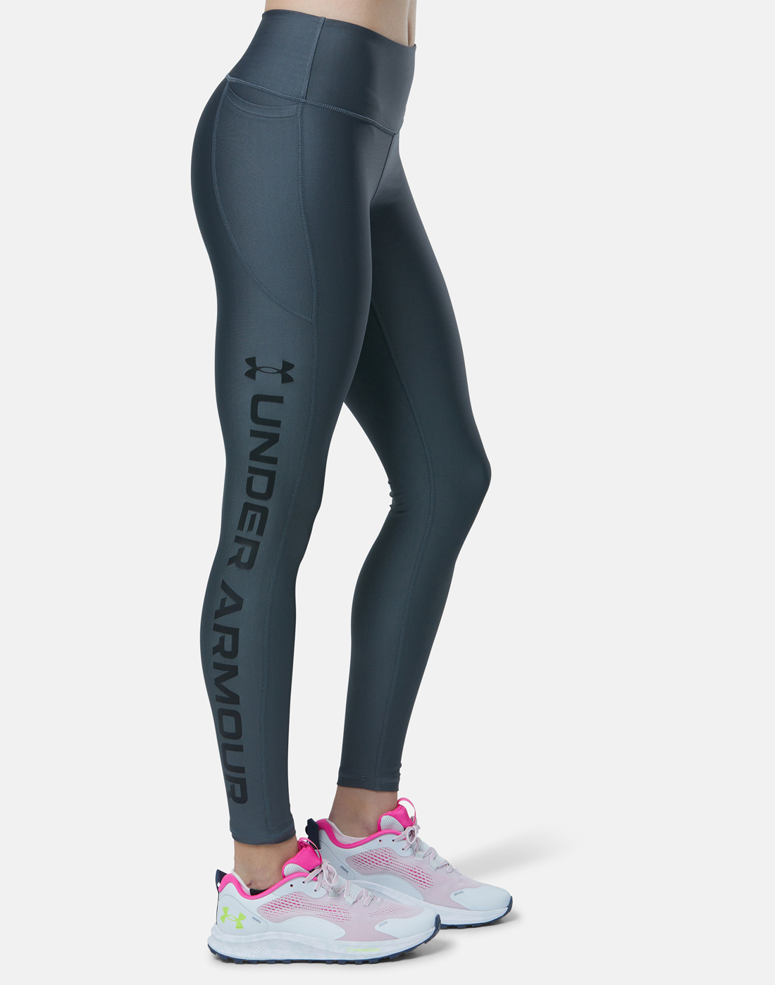 Women's compression leggings UNDER ARMOUR Armour Branded  Legging-BLK-1376327-001