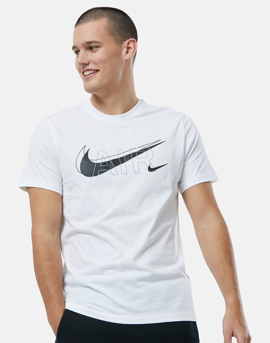 Nike Mens Air Print T-Shirt - White | Life Style Sports IE