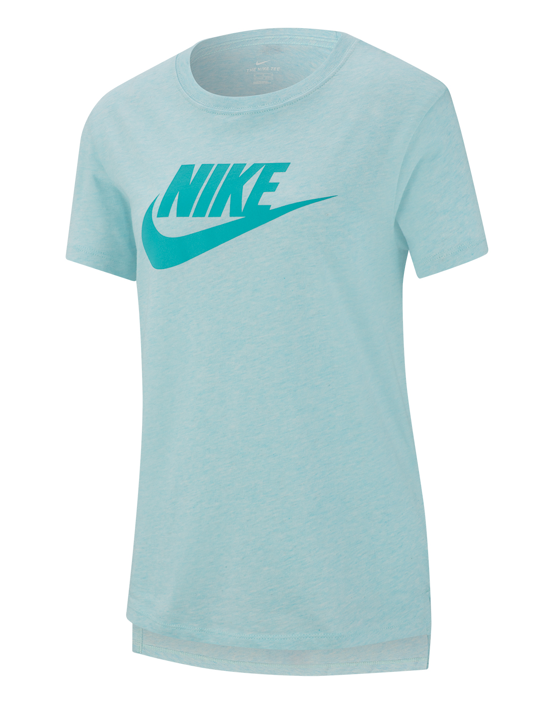 baby blue and red nike shirt