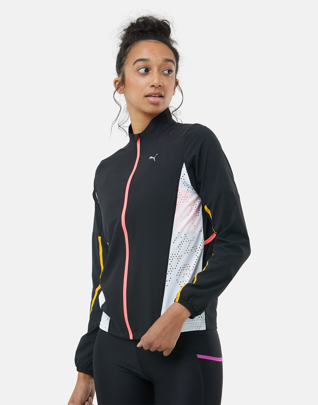 Puma Womens Run Ultraweave Woven Jacket - Black | Life Style Sports IE