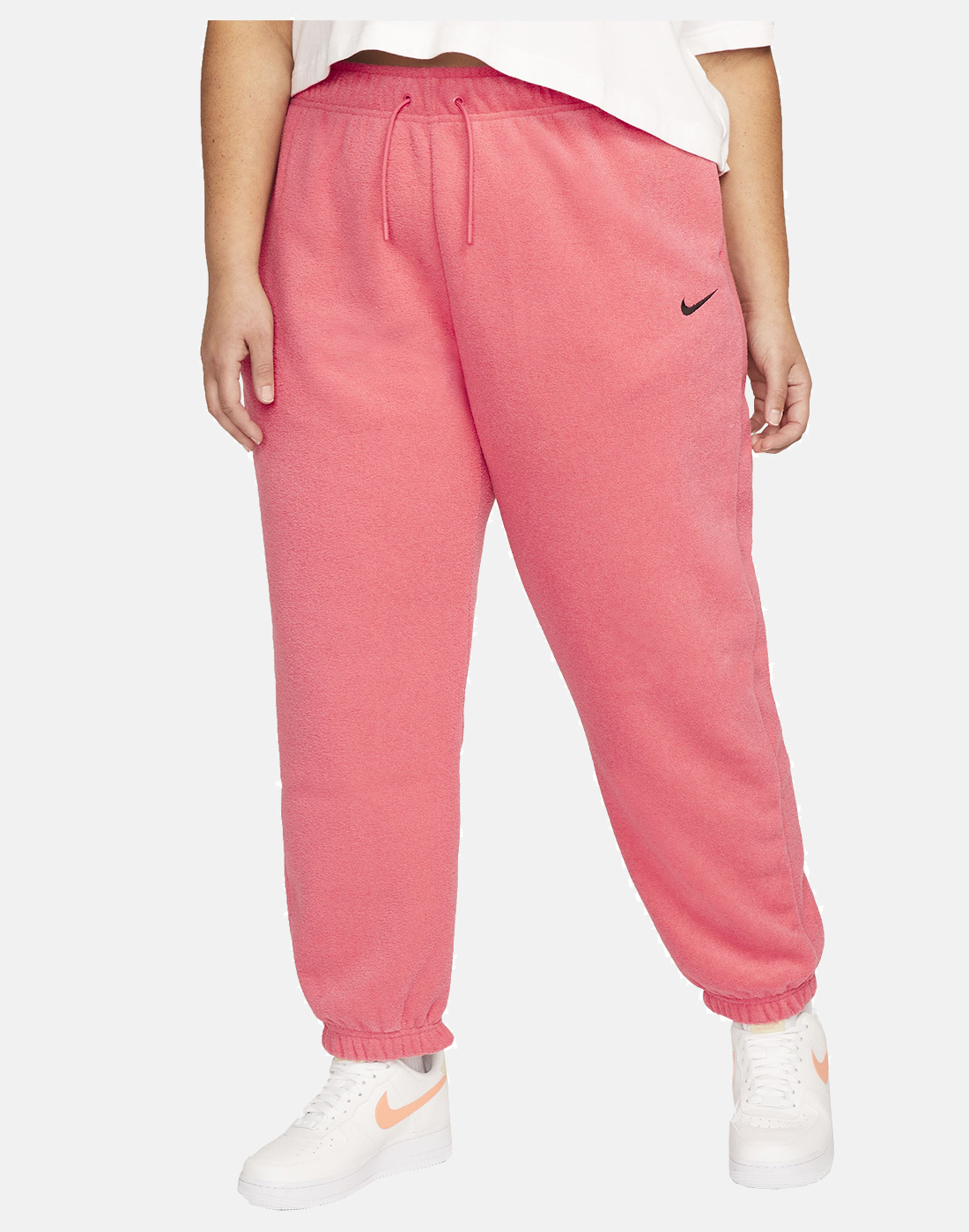 Nike Womens Essential Plush High Rise Jogger - Pink | Life Style Sports UK