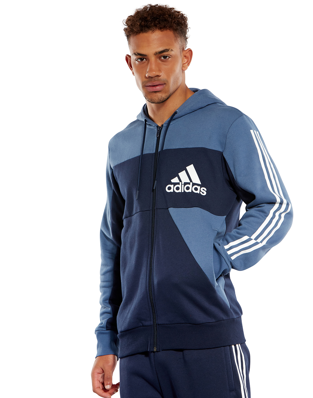 adidas Mens SID Full Hoodie - Navy | Life Style Sports UK