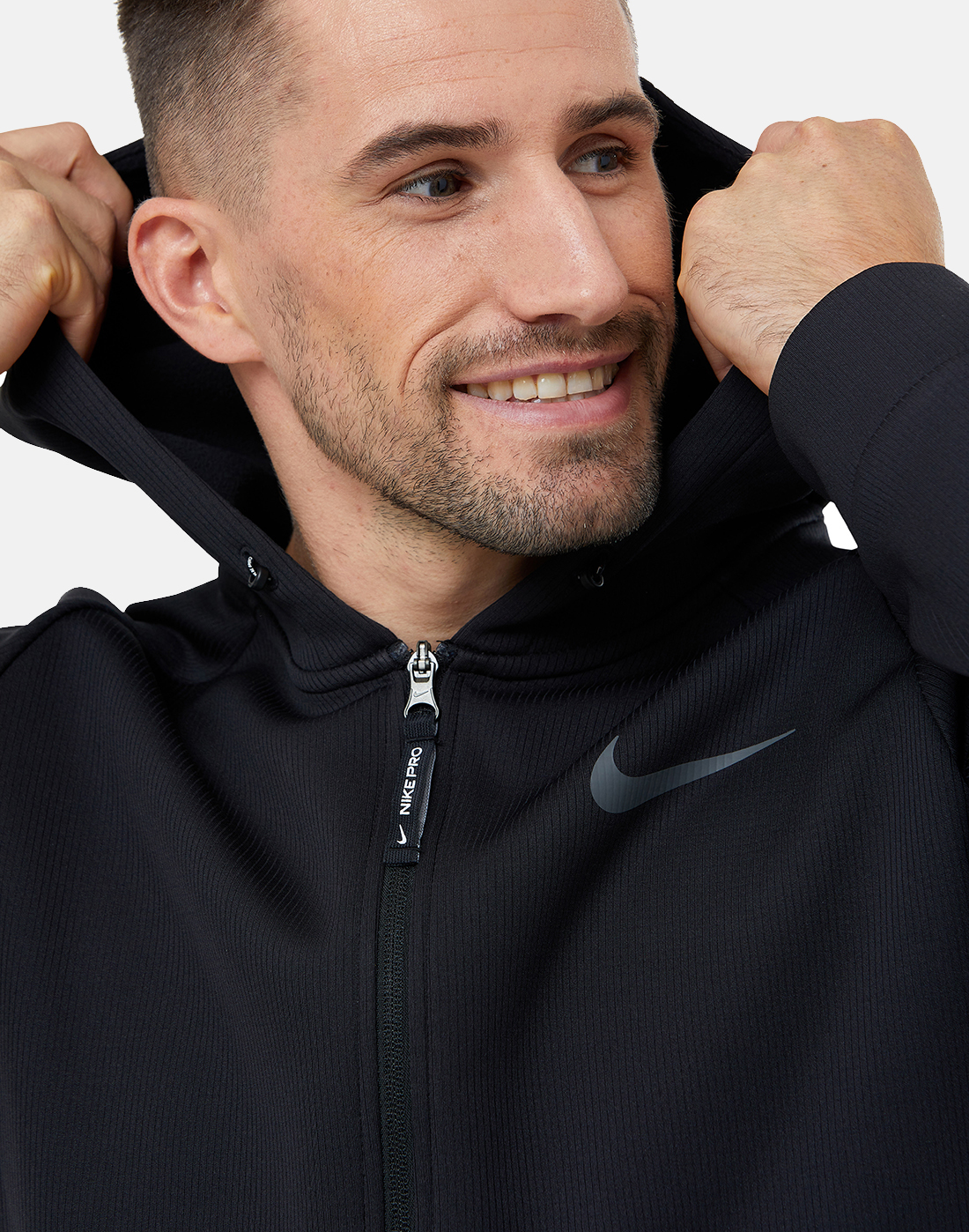 Nike Pro Therma-FIT Training Hooded Jacket - Black - DD2124-010