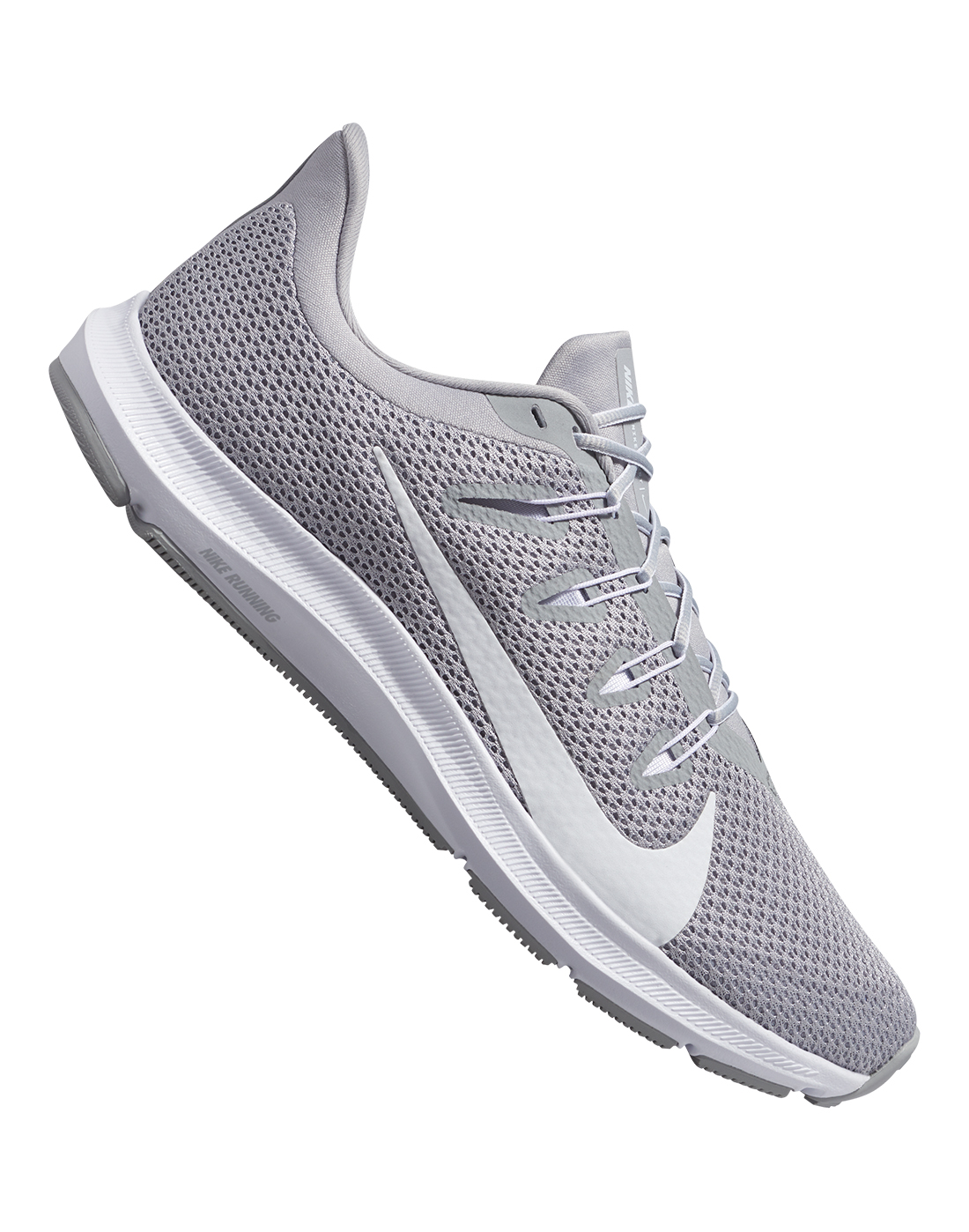 nike running quest trainers in grey