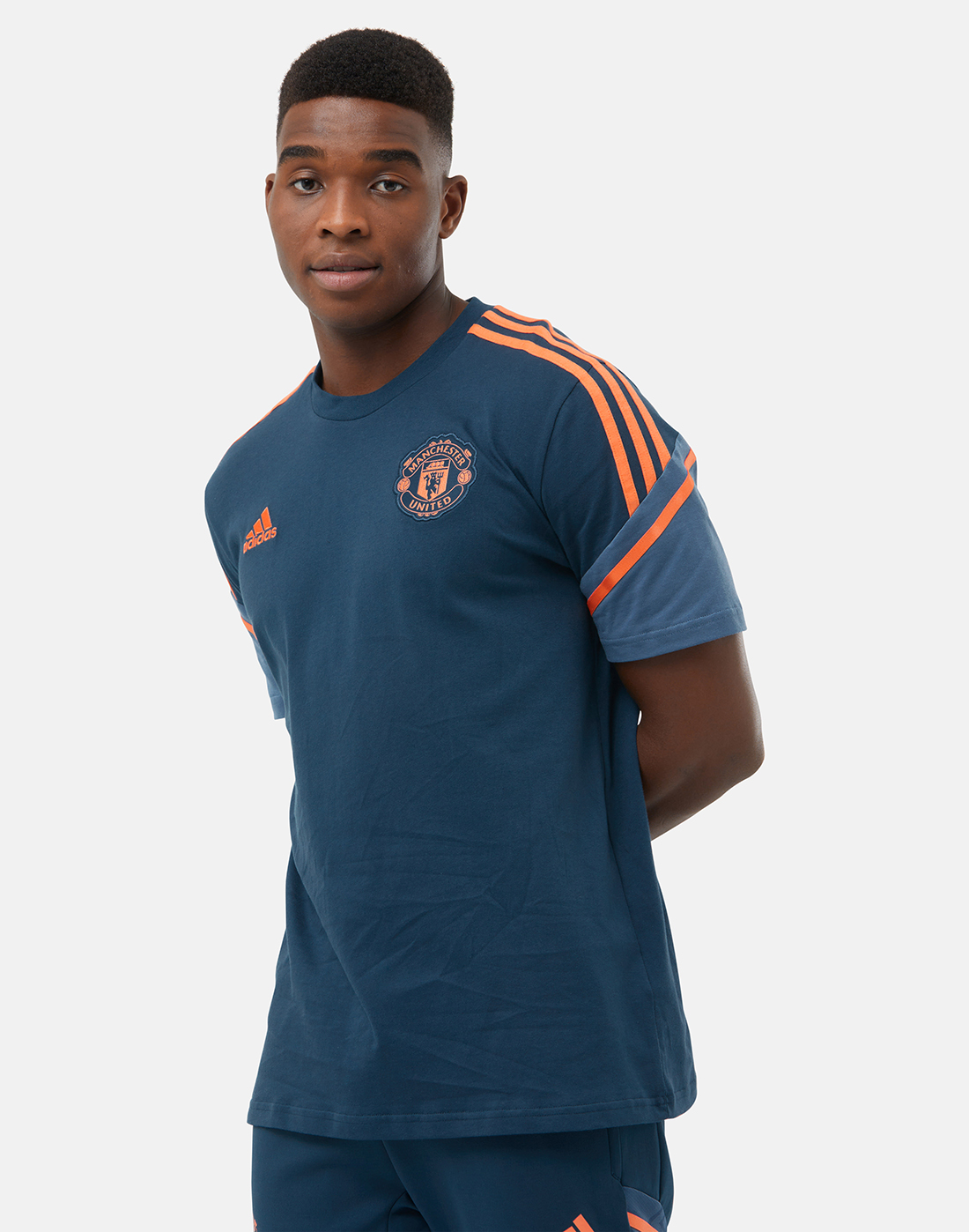 adidas Adult Manchester United 22/23 Training T-Shirt - Navy | Life ...