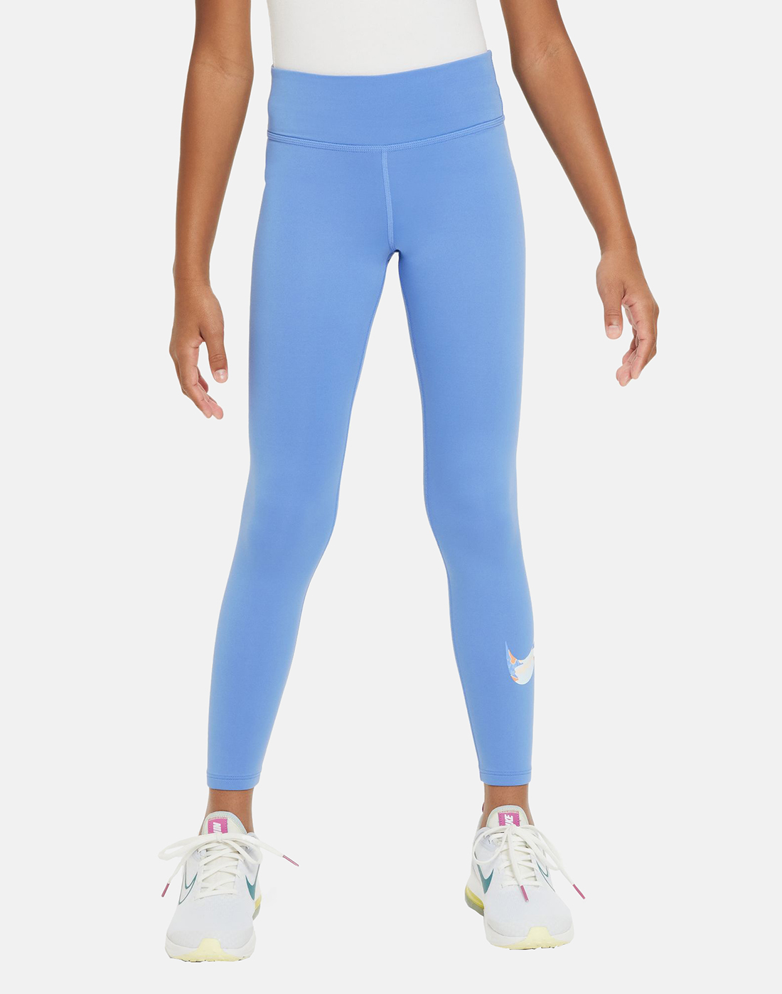 Nike Older Girls Dry-Fit One Leggings - Blue | Life Style Sports IE