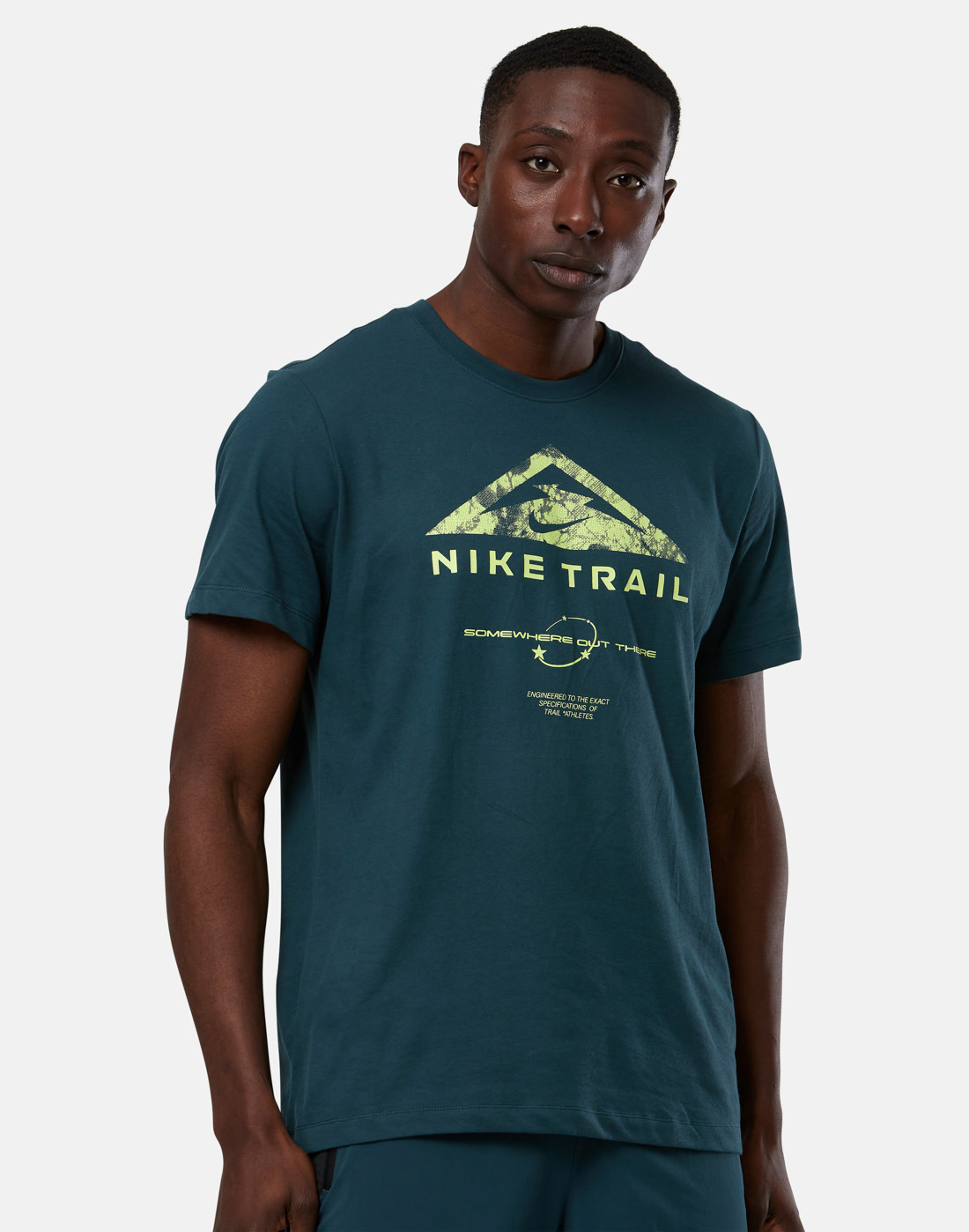 Nike Mens Trail Run T-Shirt - Green | Life Style Sports IE