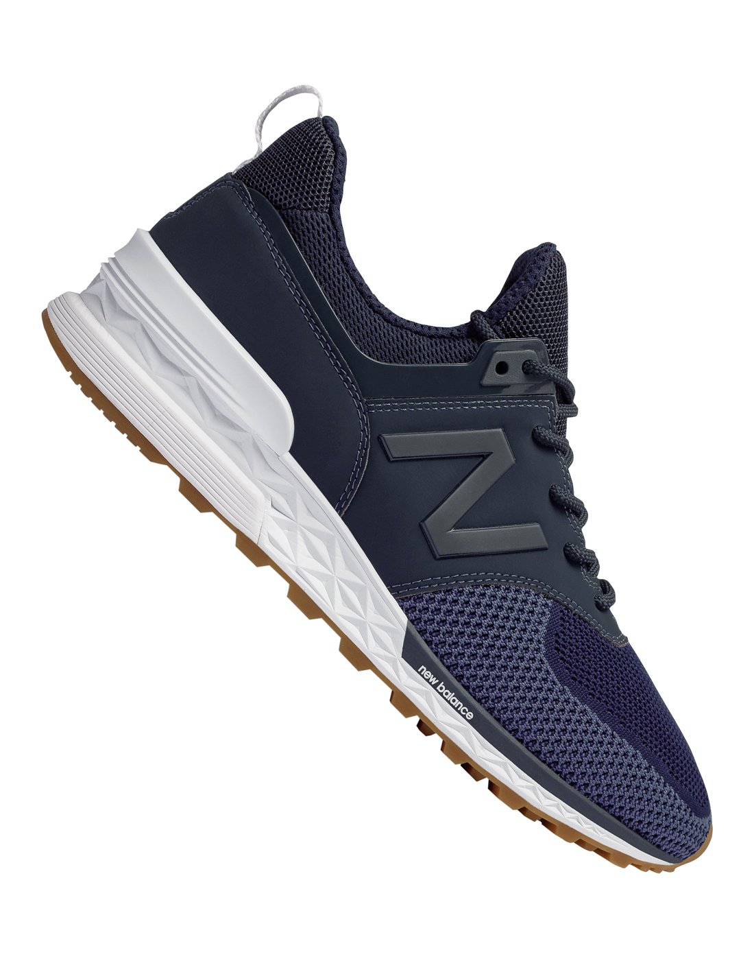 mens new balance navy 574 trainers