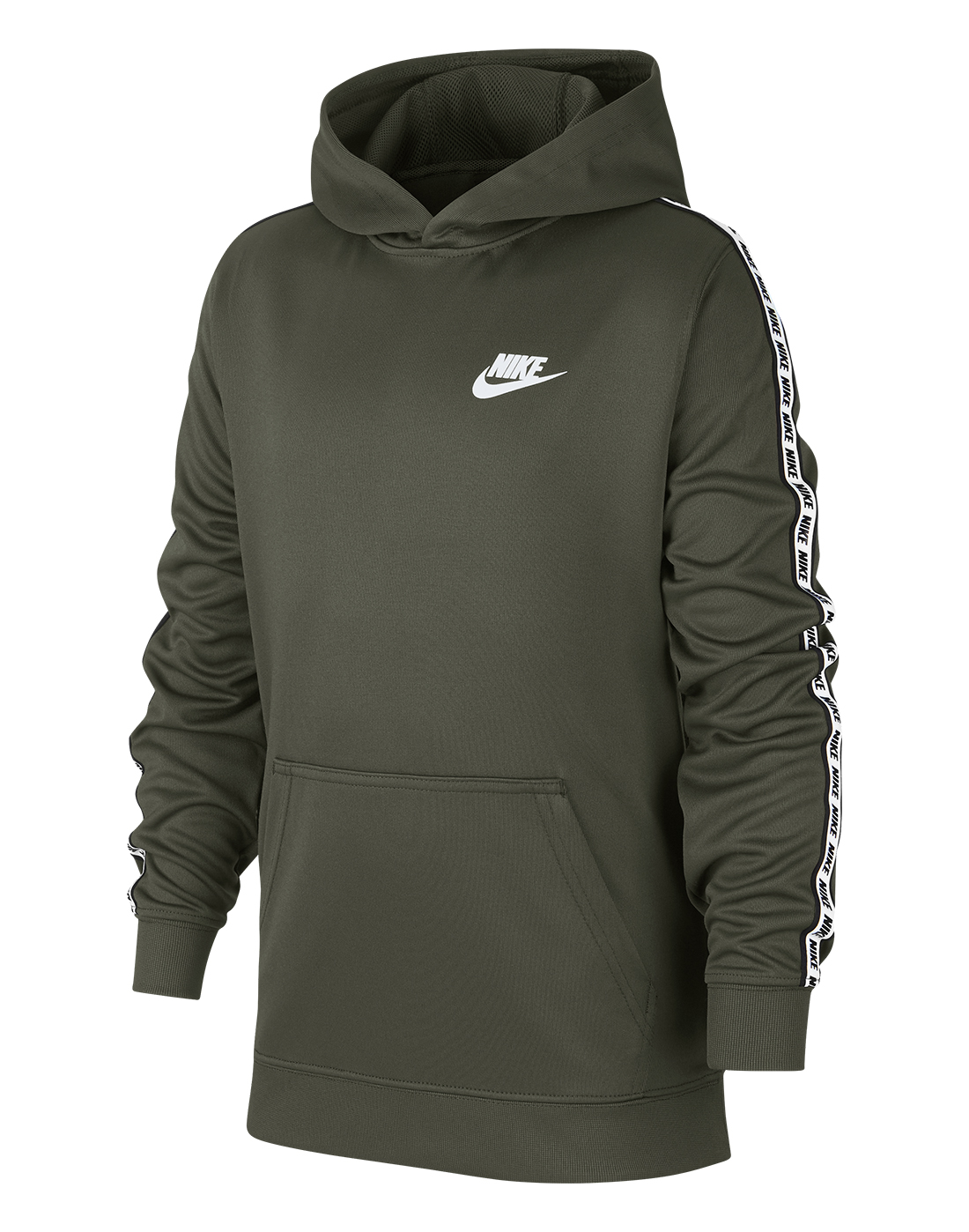 Boy's Green Nike Repeat Logo Hoodie | Life Style Sports