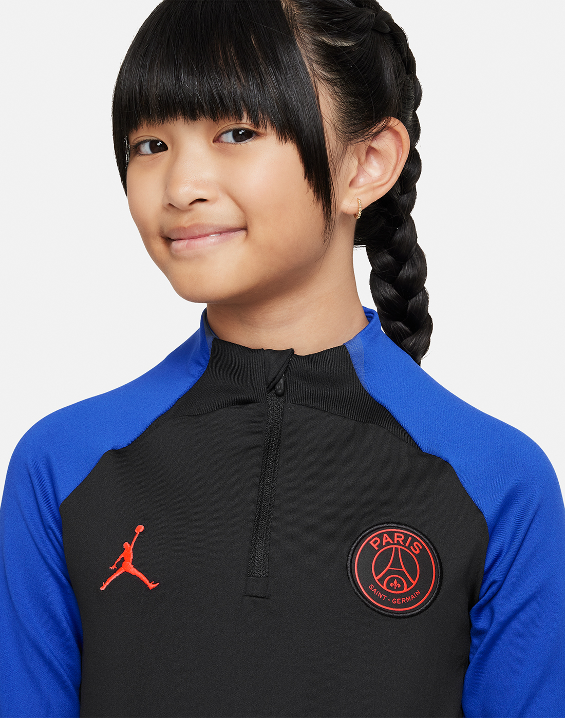 Nike Kids PSG X Jordan Strike Half Zip - Black | Life Style Sports IE