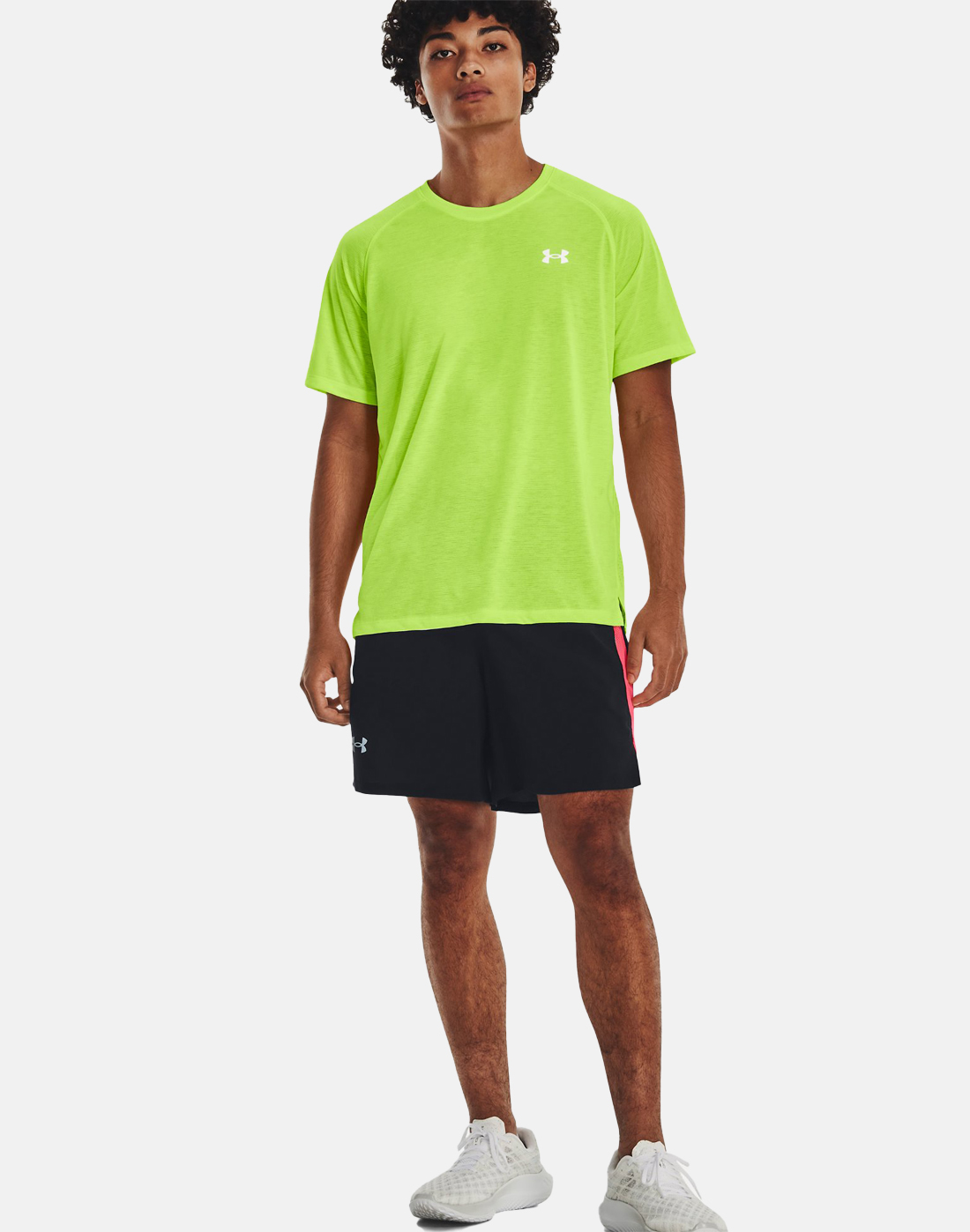 Under Armour Mens Streaker T-Shirt - Green | Life Style Sports IE