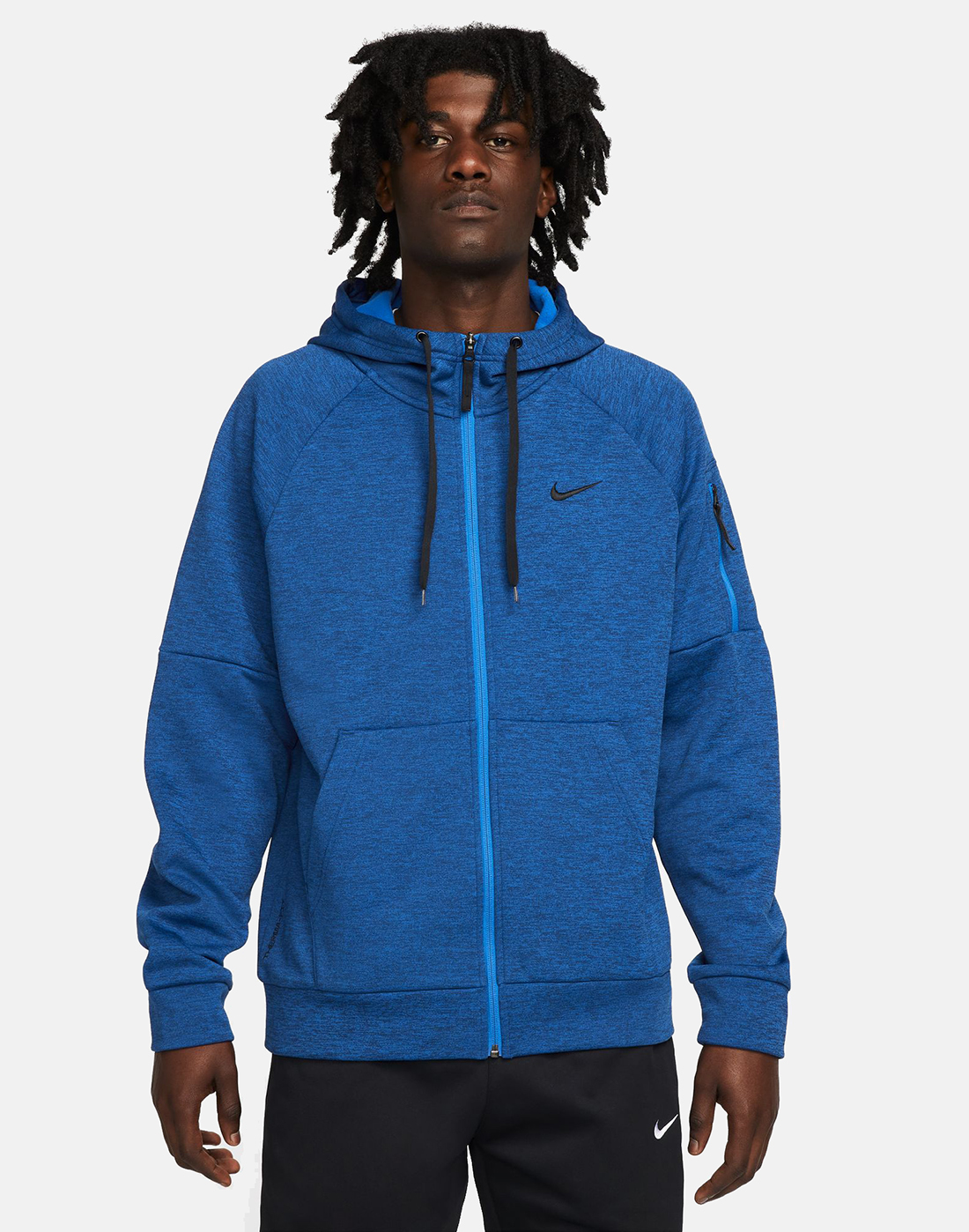 Nike Mens Therma Winter Full Zip Hoodie - Blue | Life Style Sports IE